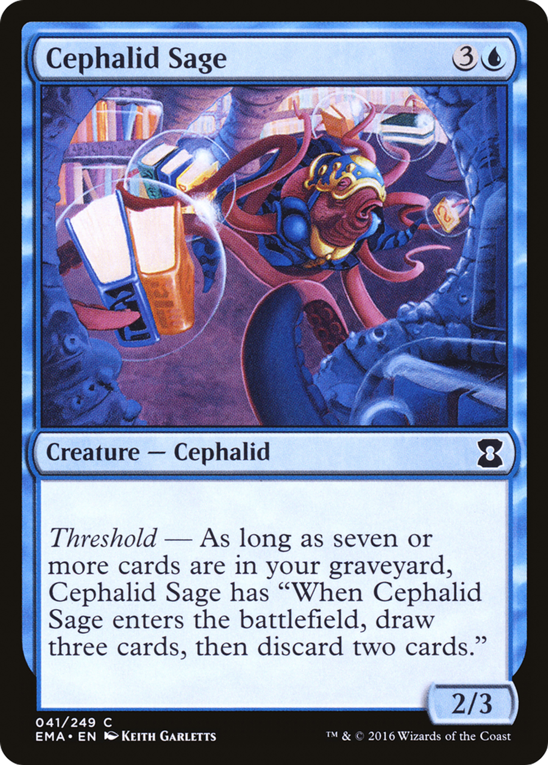 Cephalid Sage — Eternal Masters — Magic: The Gathering