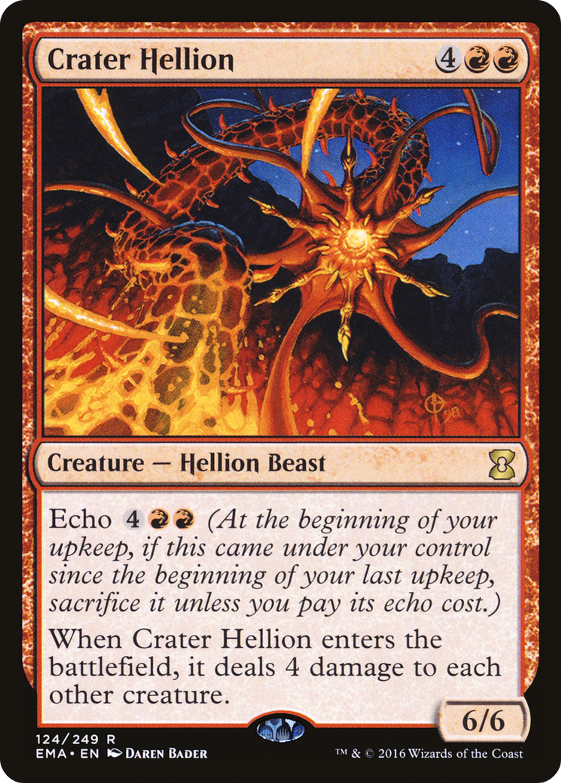 Crater Hellion — Eternal Masters — Magic: The Gathering