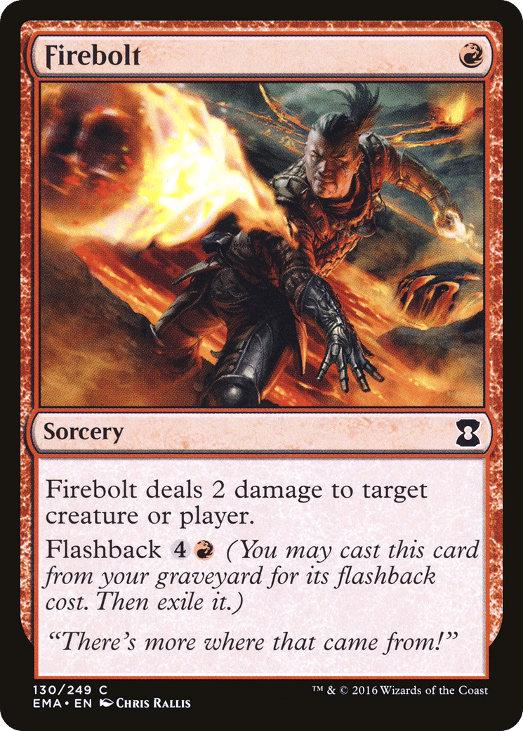 Firebolt — Eternal Masters — Magic: The Gathering