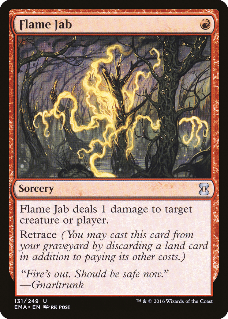 Flame Jab — Eternal Masters — Magic: The Gathering