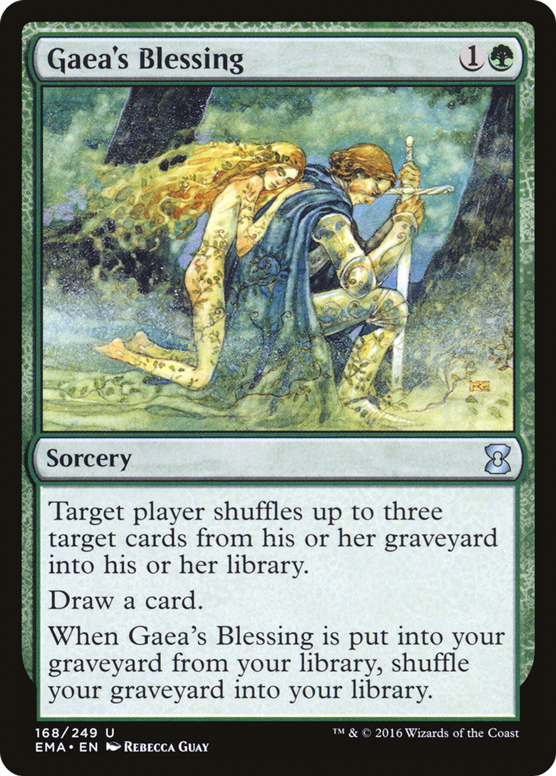 Bénédiction selon Gaia — Eternal Masters — Magic: The Gathering