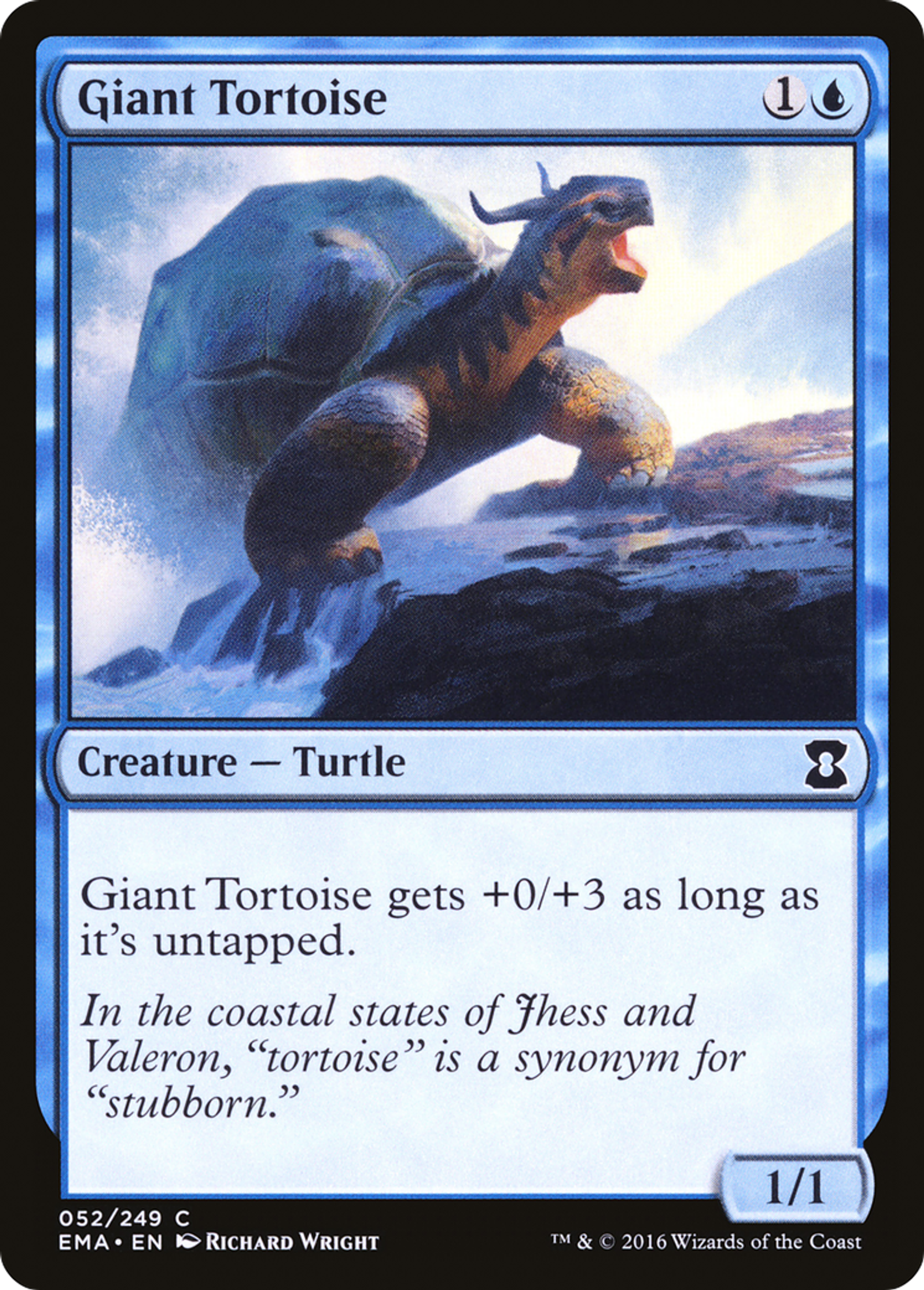 Giant Tortoise — Eternal Masters — Magic: The Gathering