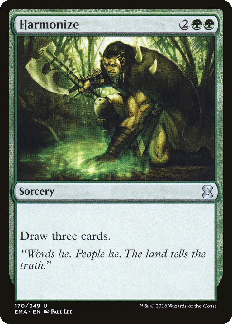 Harmonize — Eternal Masters — Magic: The Gathering