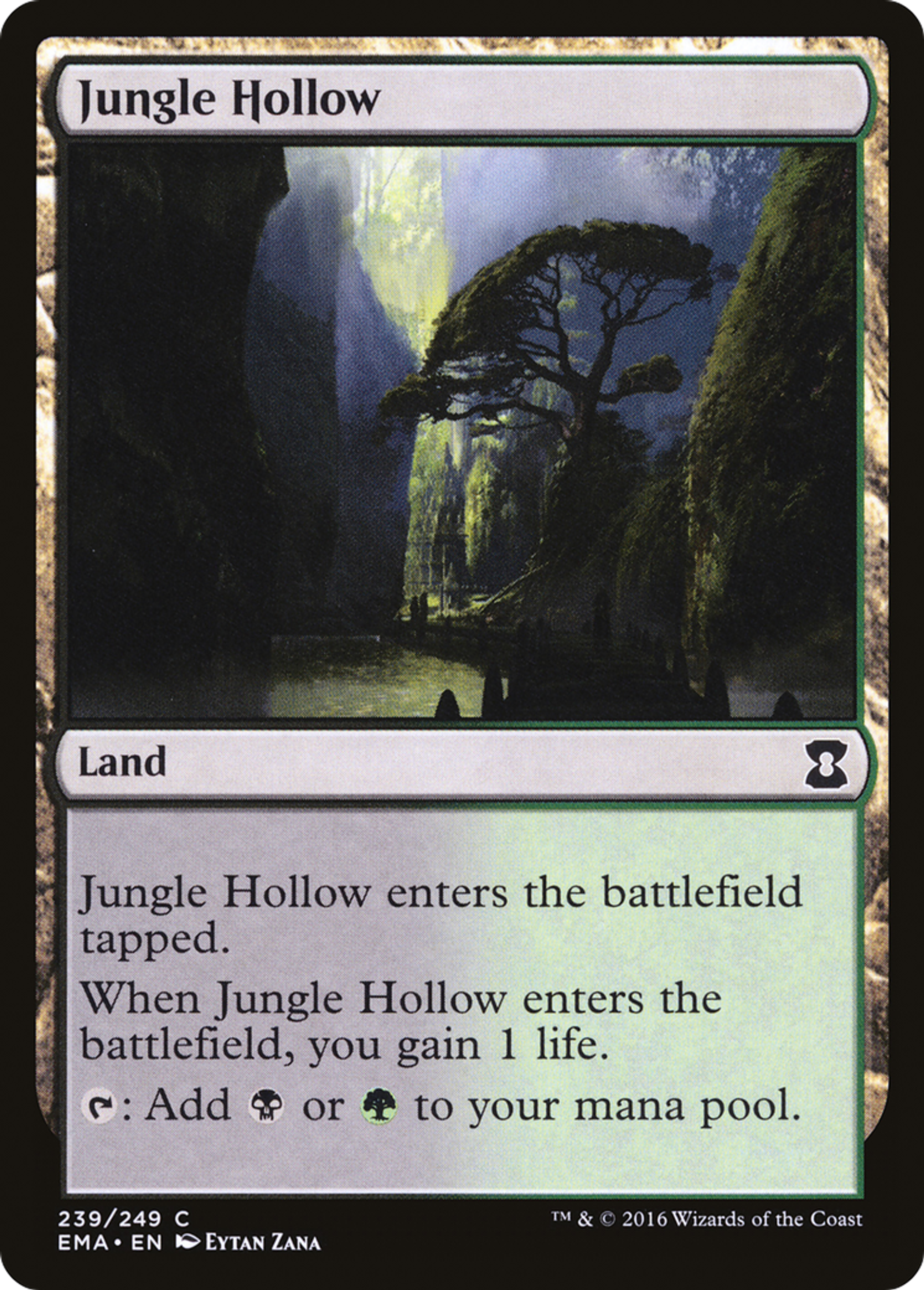 Jungle Hollow — Eternal Masters — Magic: The Gathering