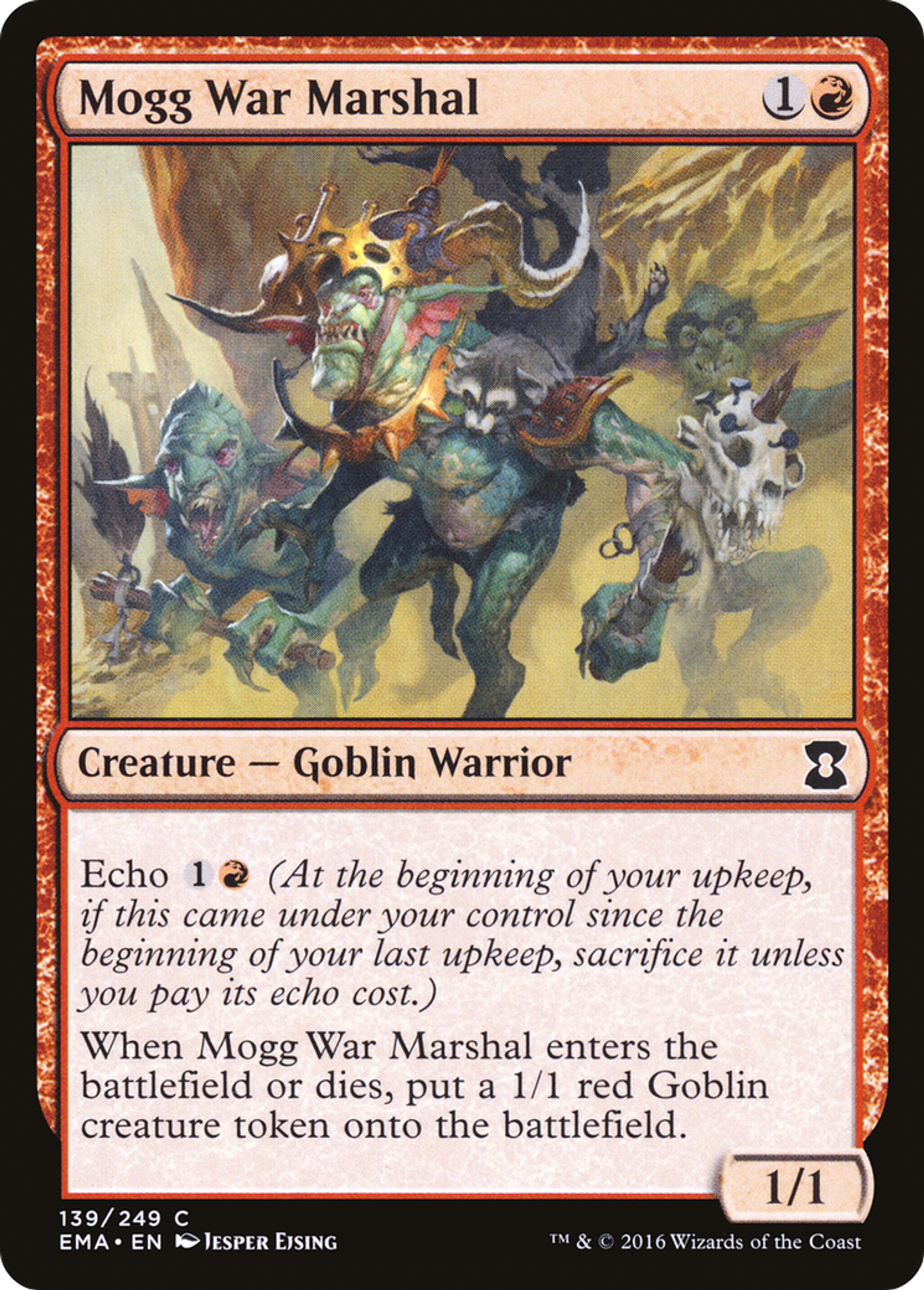 Mogg War Marshal — Eternal Masters — Magic: The Gathering