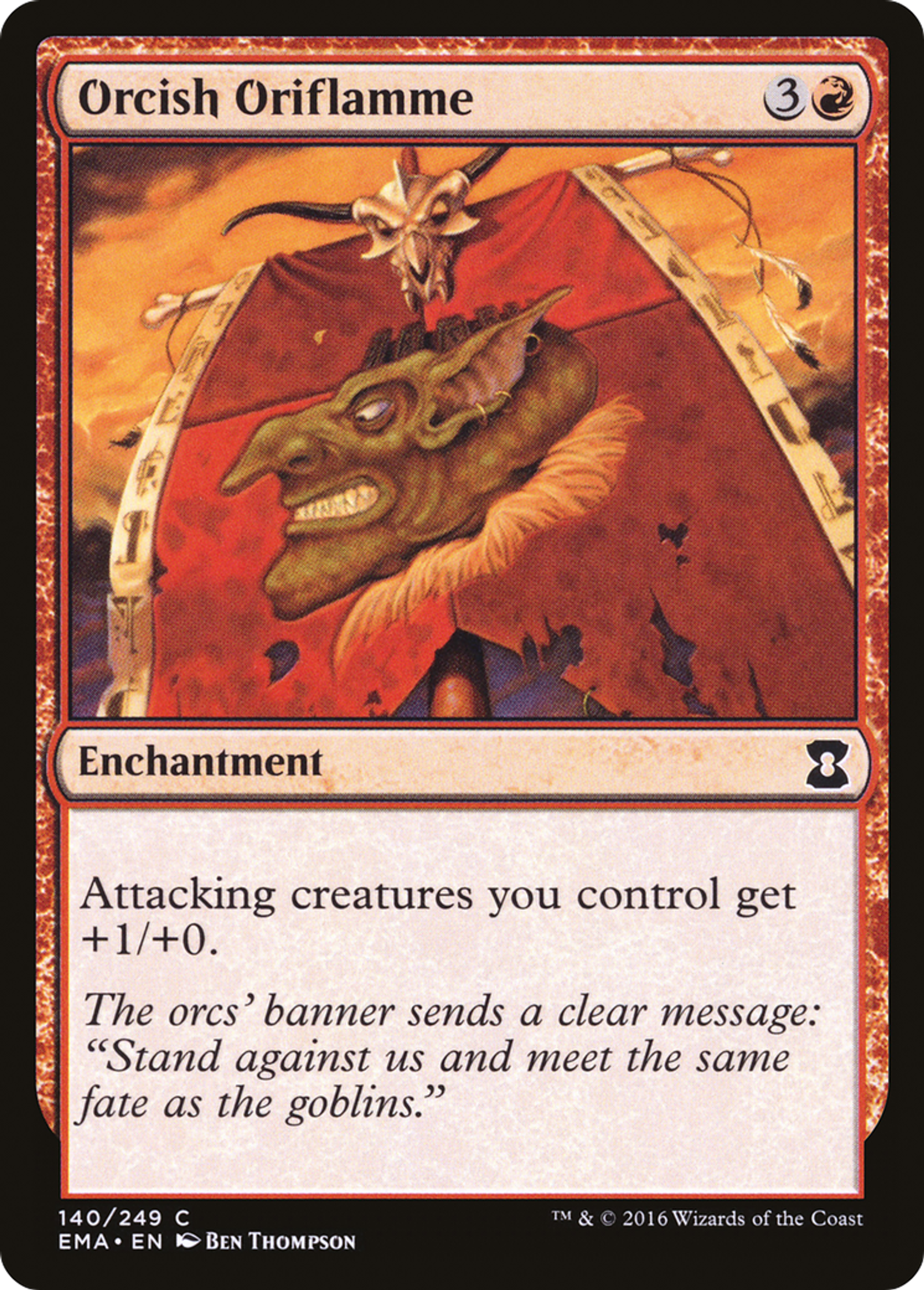 Orcish Oriflamme — Eternal Masters — Magic: The Gathering