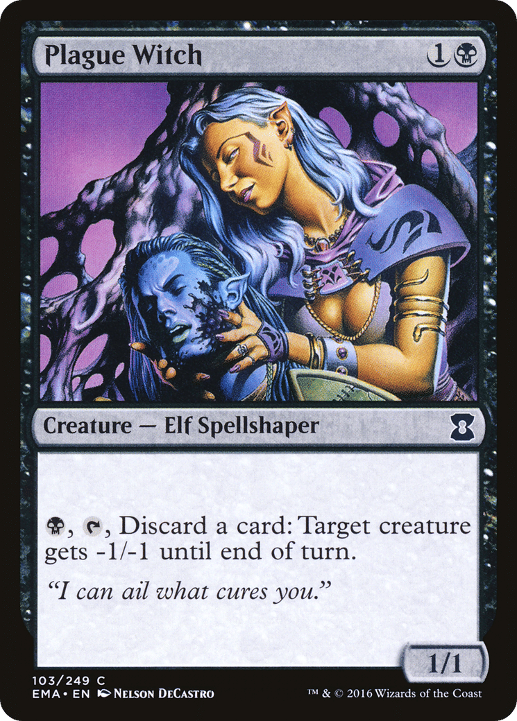 Plague Witch — Eternal Masters — Magic: The Gathering