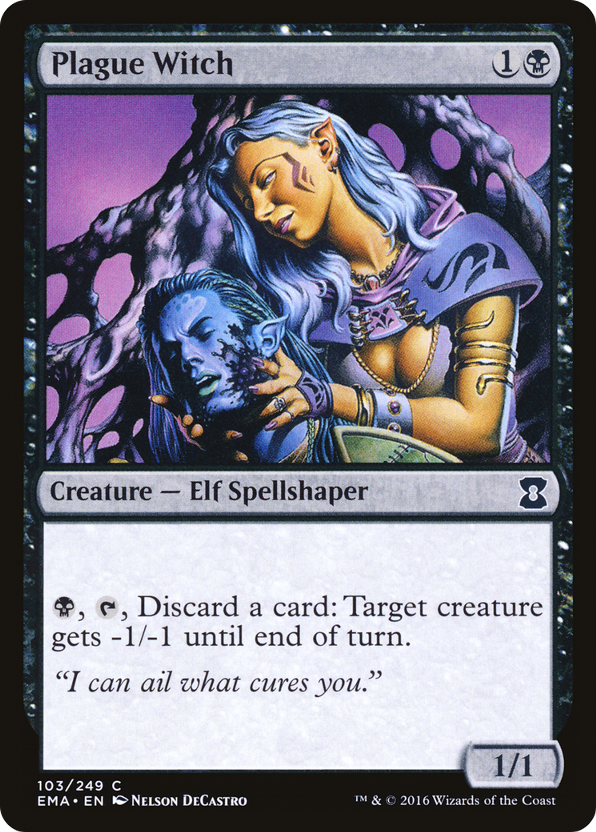Plague Witch — Eternal Masters — Magic: The Gathering