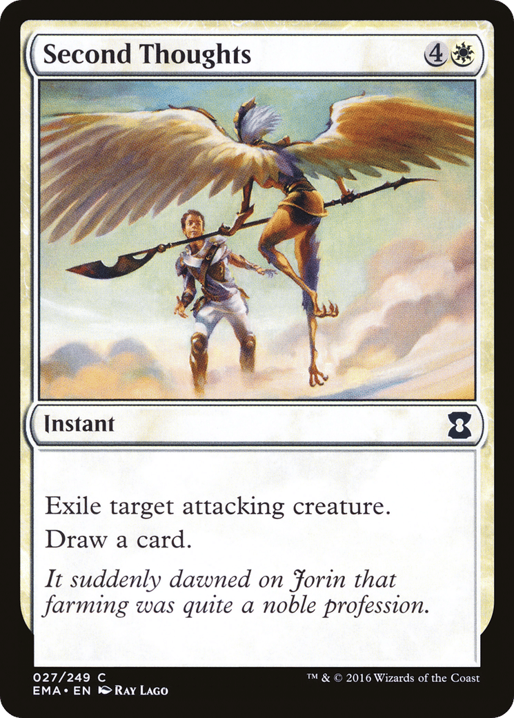 Second Thoughts — Eternal Masters — Magic: The Gathering