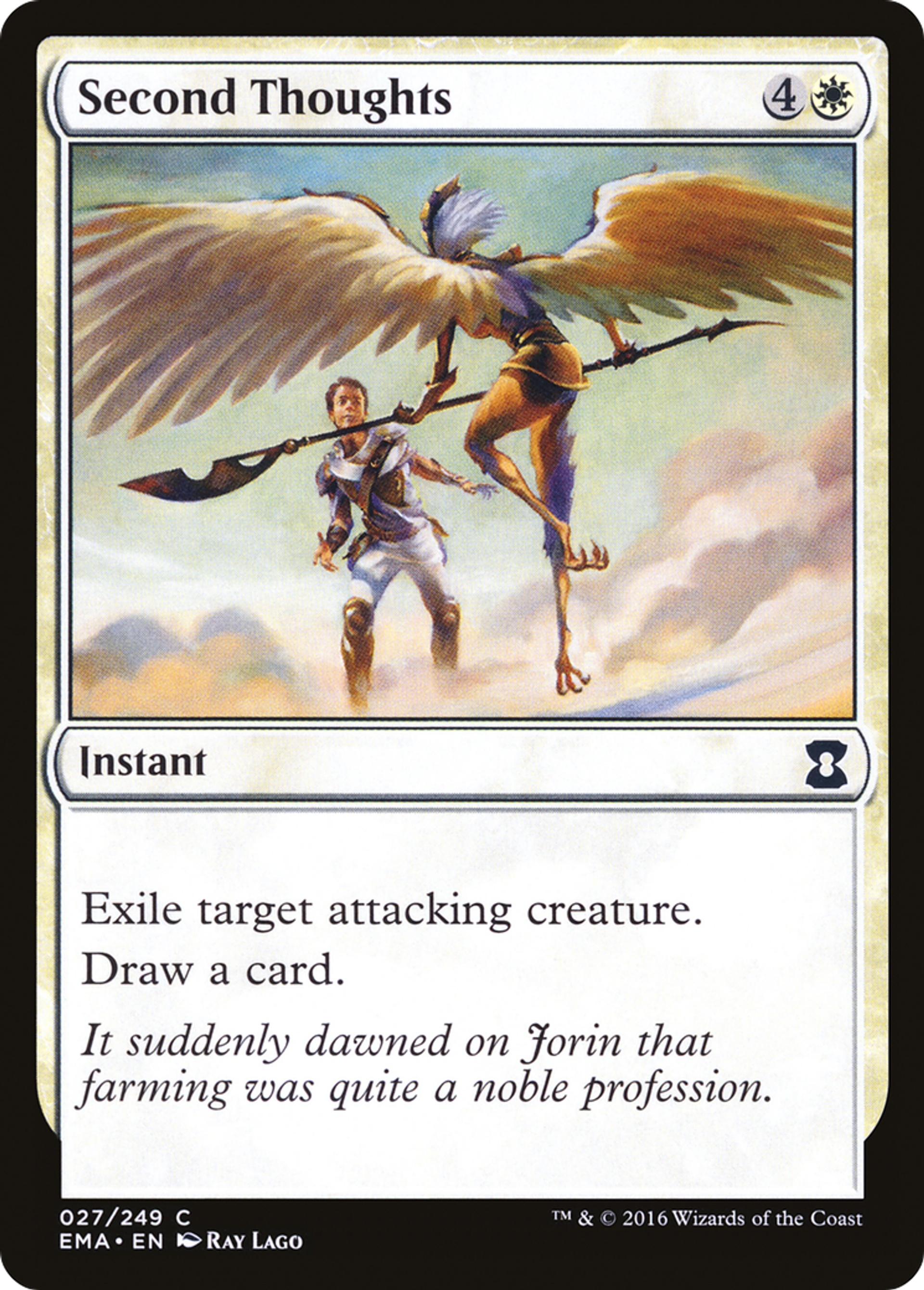 Second Thoughts — Eternal Masters — Magic: The Gathering