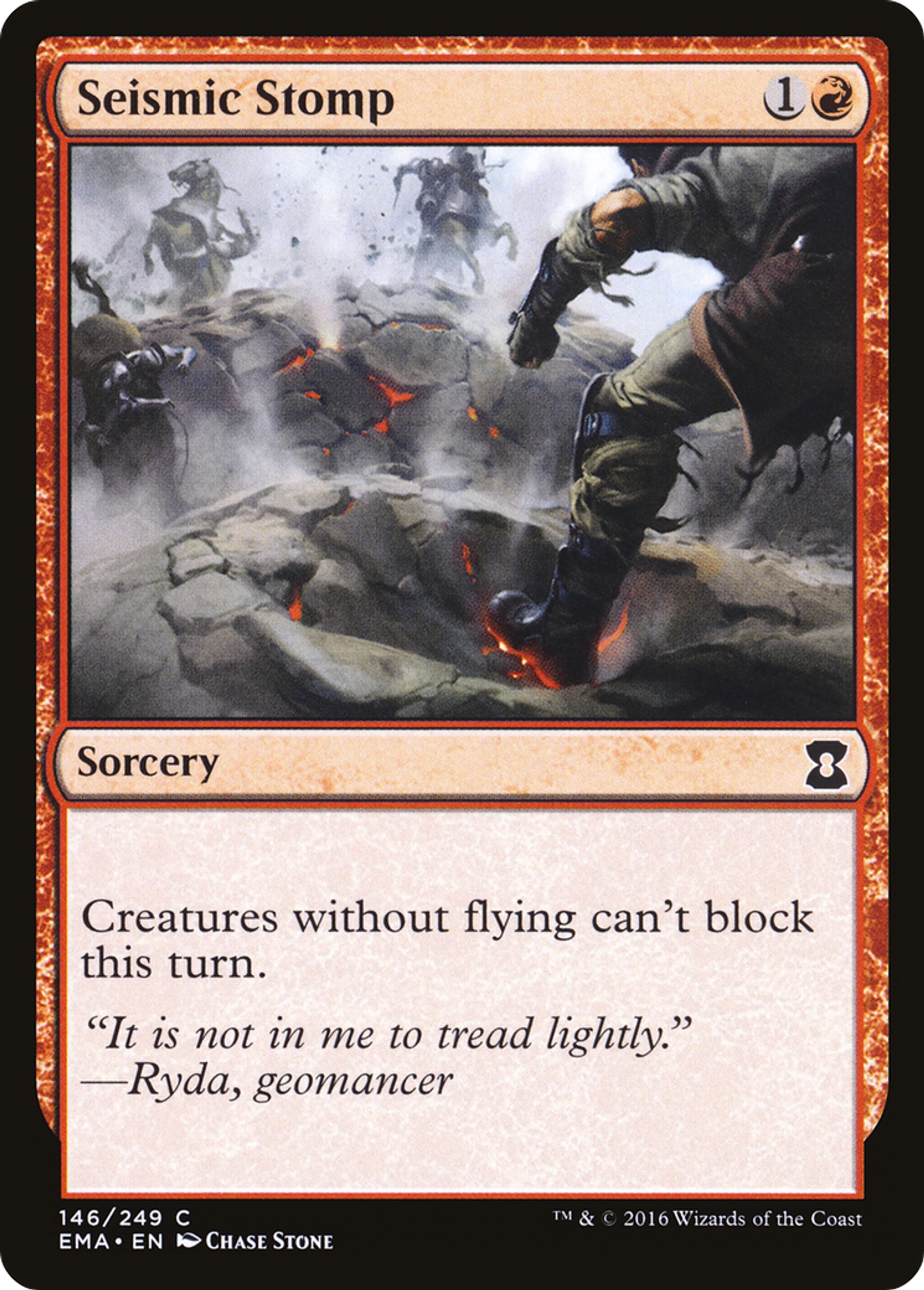 Seismic Stomp — Eternal Masters — Magic: The Gathering
