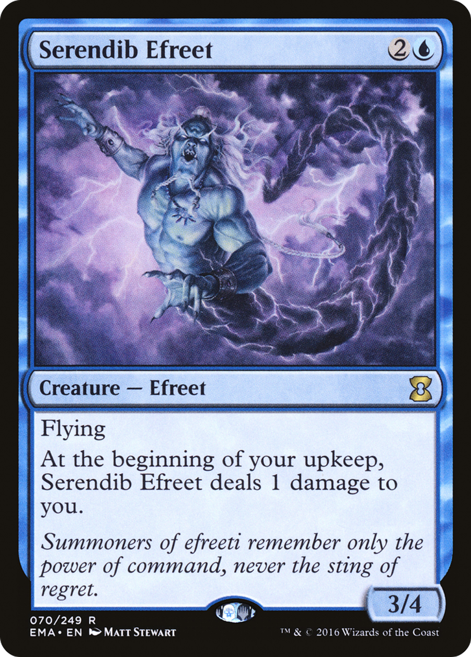 Serendib Efreet — Eternal Masters — Magic: The Gathering