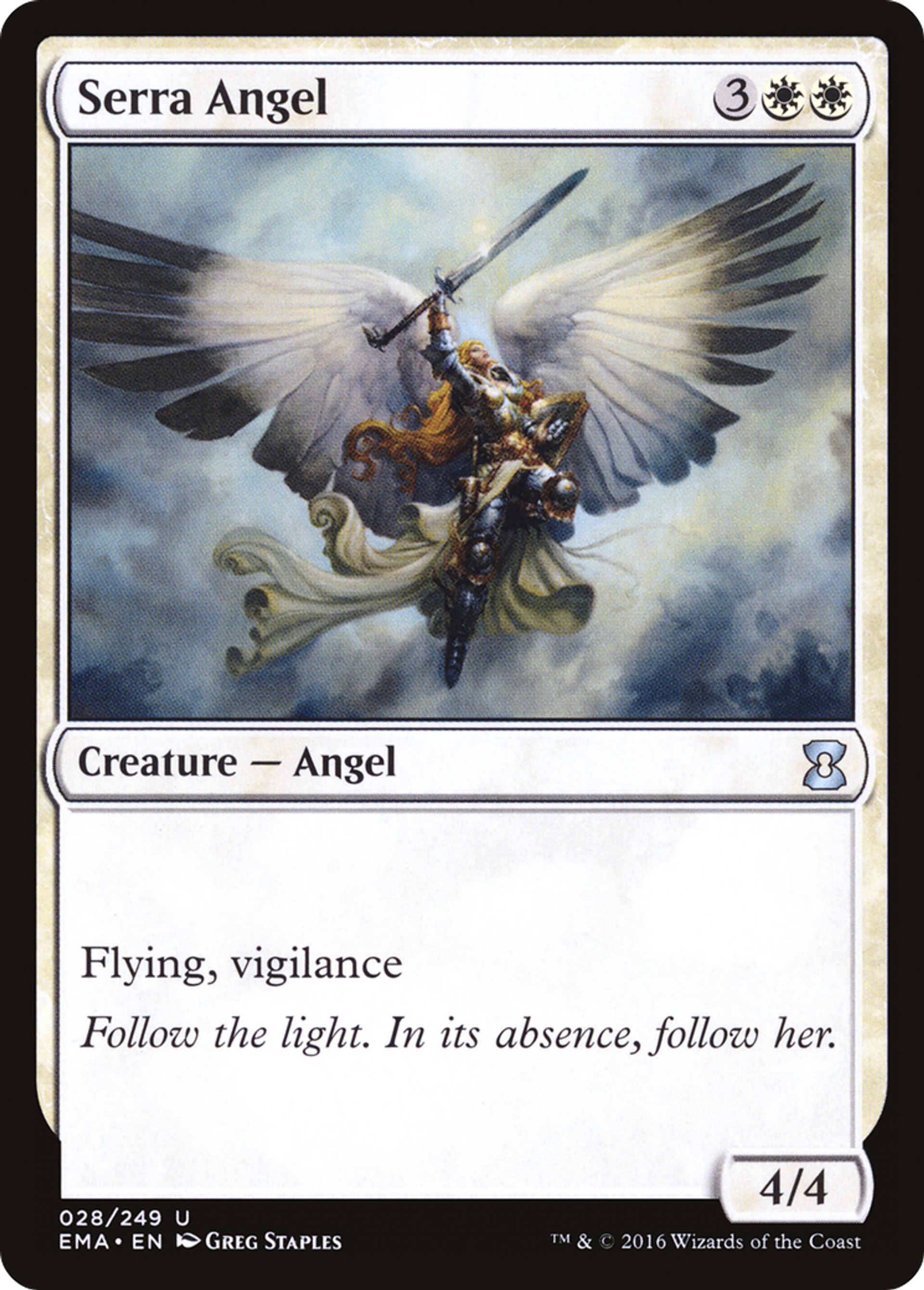 Serra Angel — Eternal Masters — Magic: The Gathering