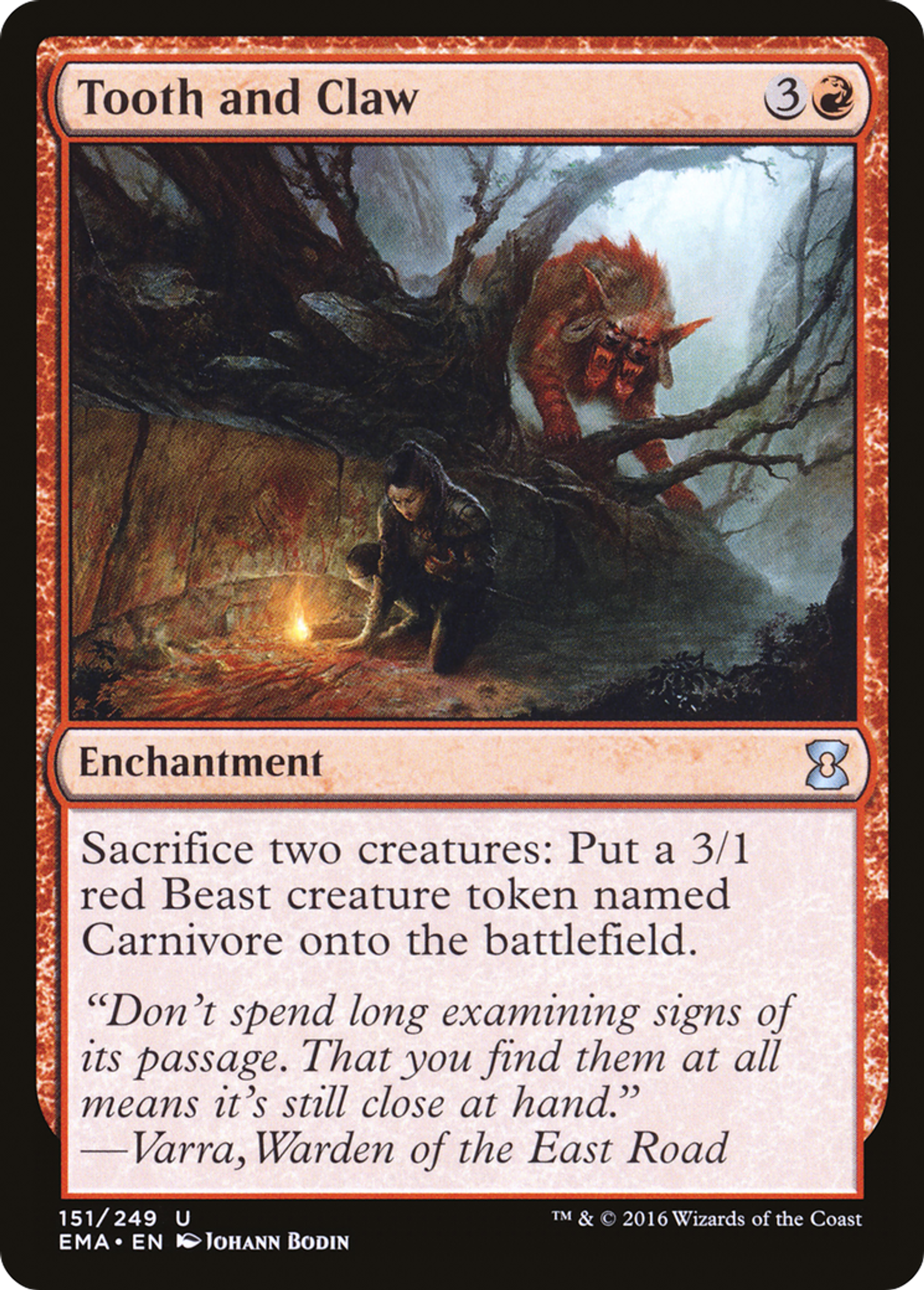 Tooth and Claw — Eternal Masters — Magic: The Gathering