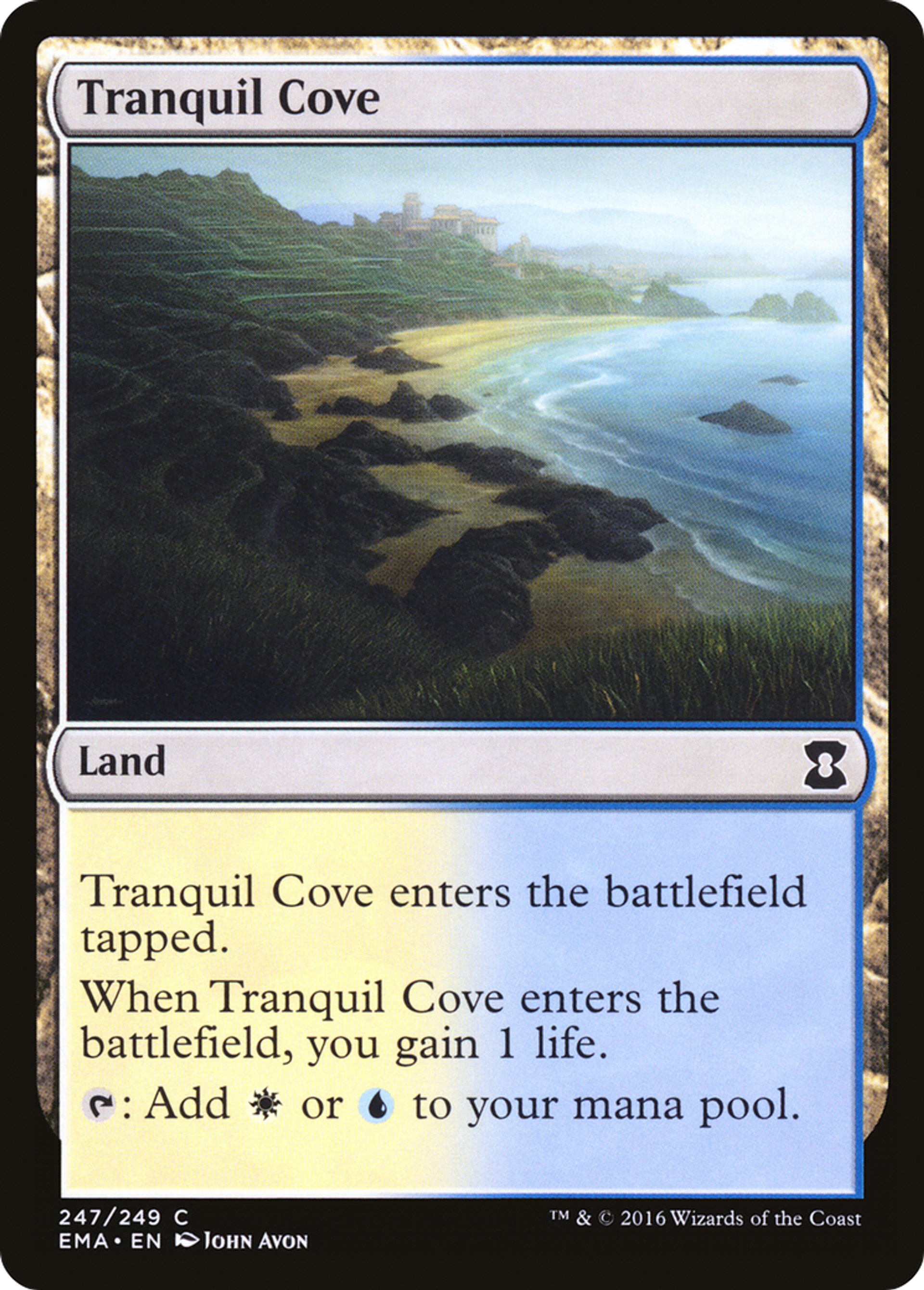 Tranquil Cove — Eternal Masters — Magic: The Gathering