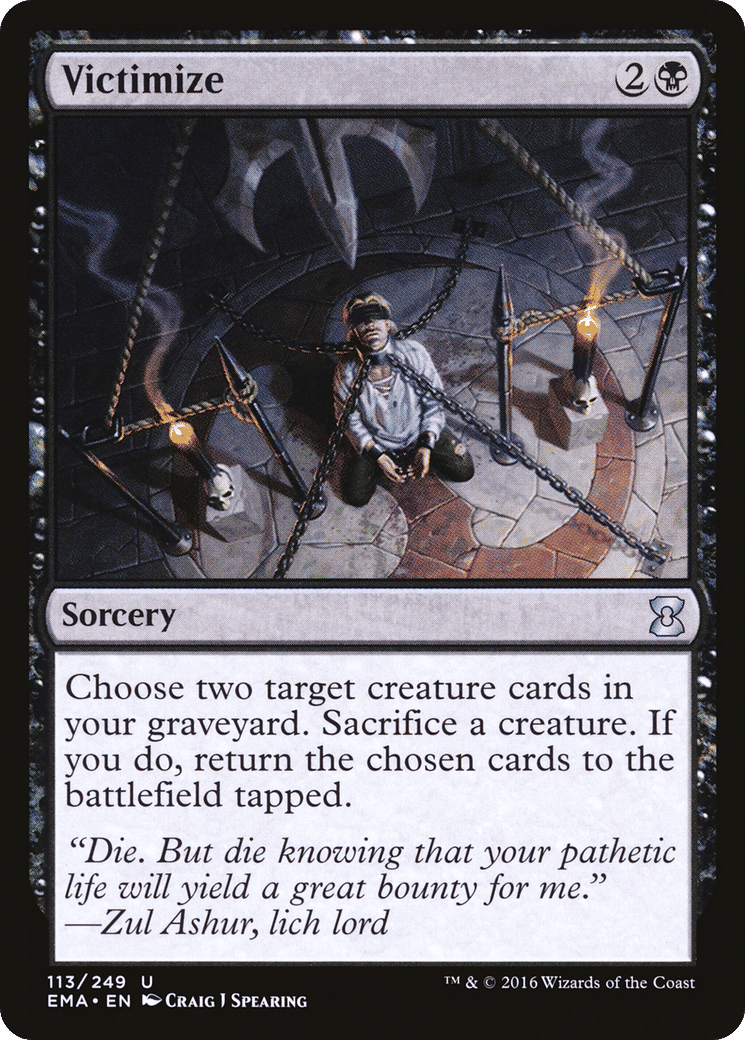 Victimize — Eternal Masters — Magic: The Gathering