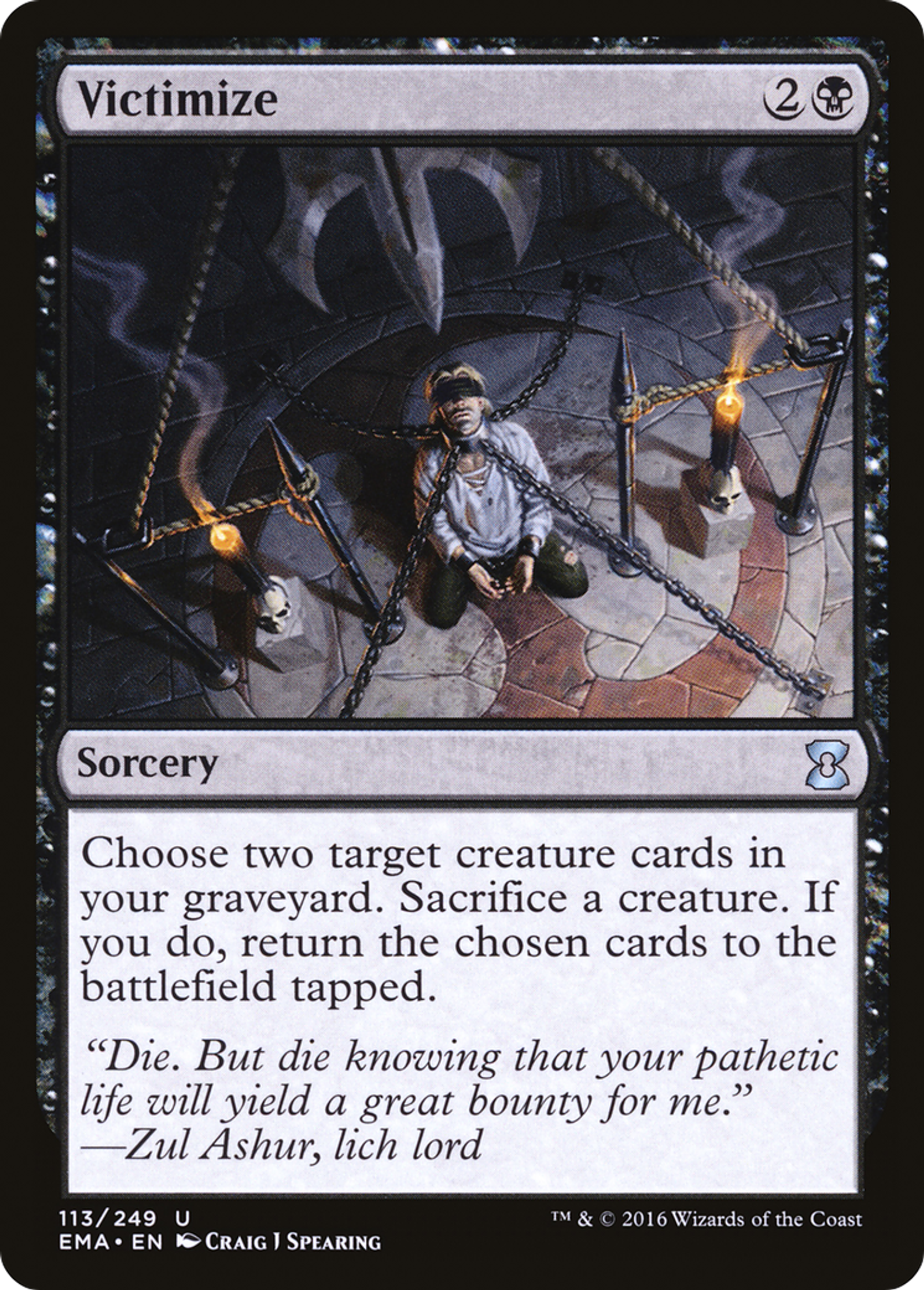 Victimize — Eternal Masters — Magic: The Gathering