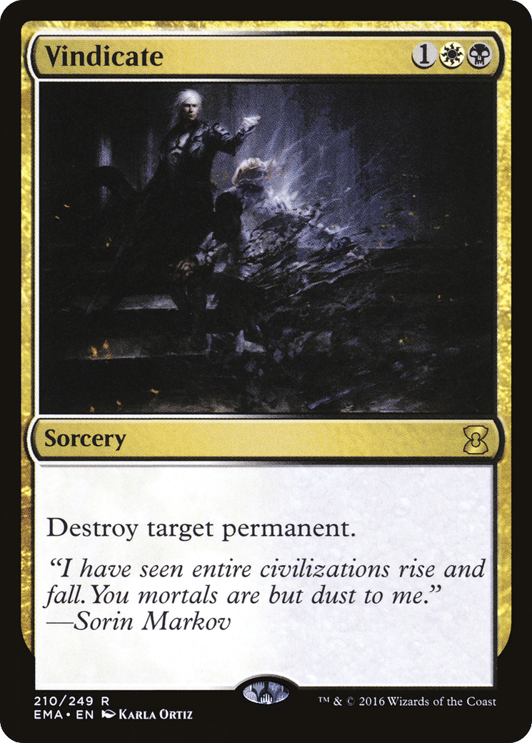 Vindicate — Eternal Masters — Magic: The Gathering