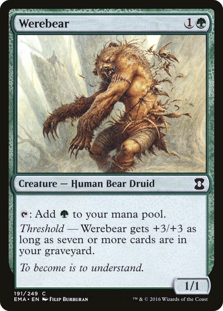 Werebear — Eternal Masters — Magic: The Gathering
