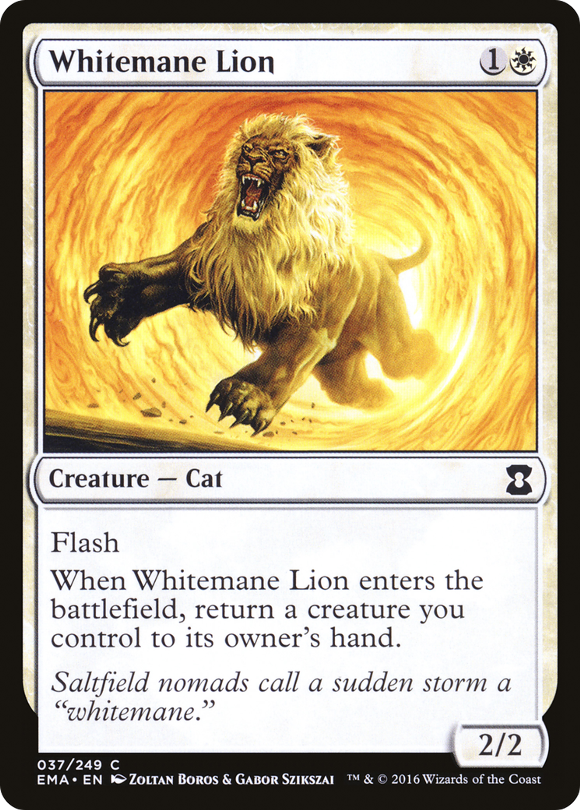 Whitemane Lion — Eternal Masters — Magic: The Gathering