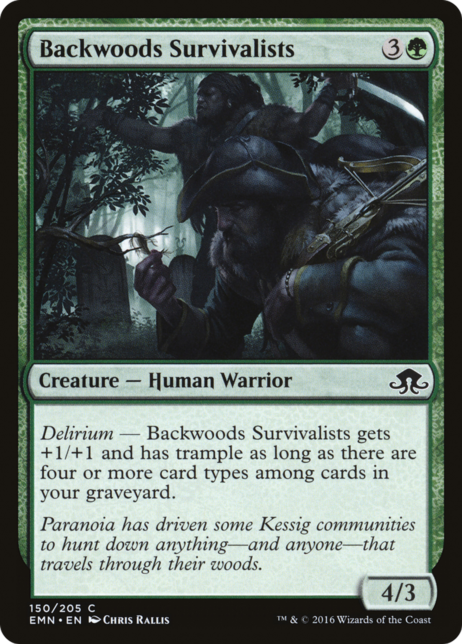 Backwoods Survivalists — Eldritch Moon — Magic: The Gathering