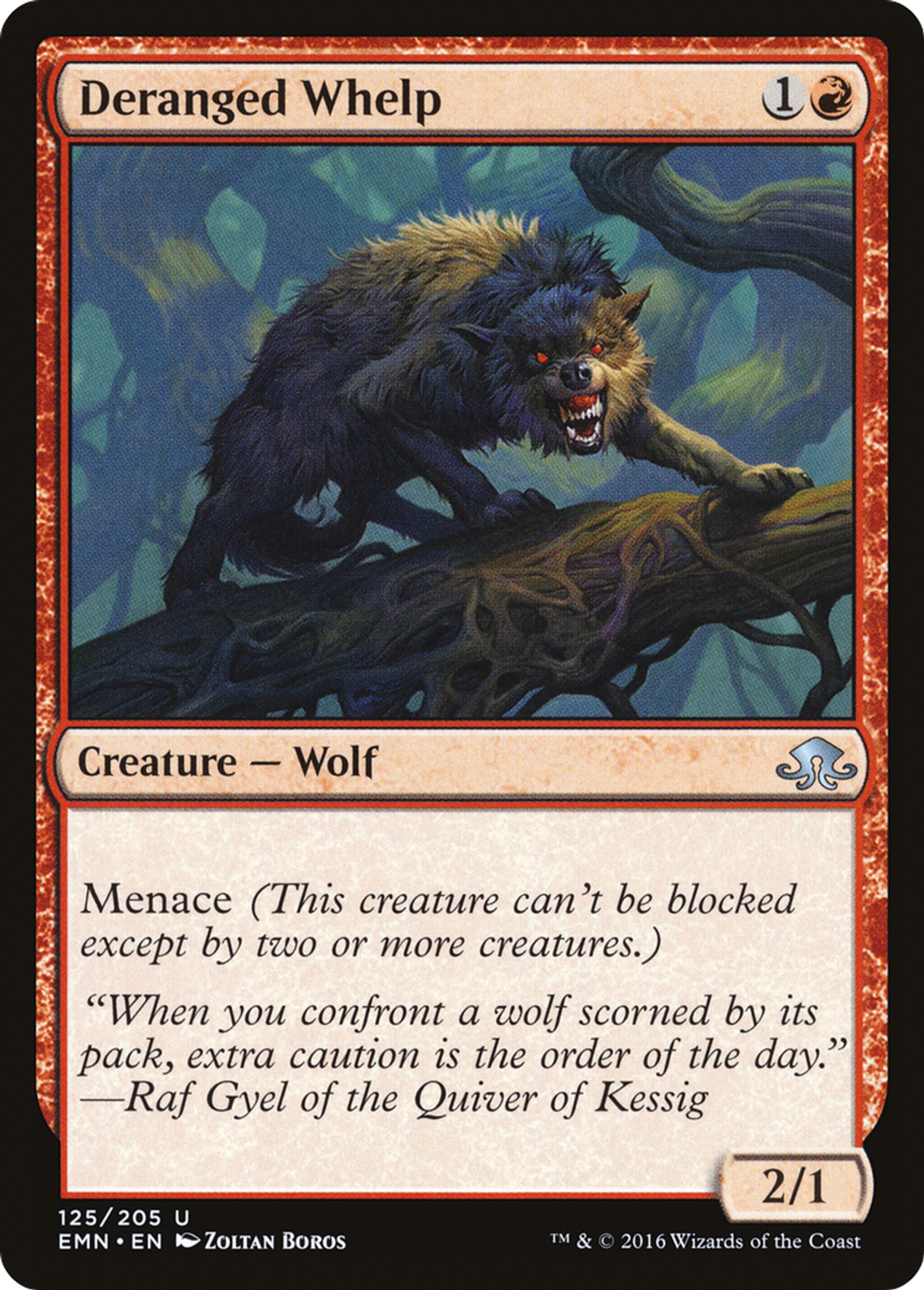 Louveteau dément — Eldritch Moon — Magic: The Gathering
