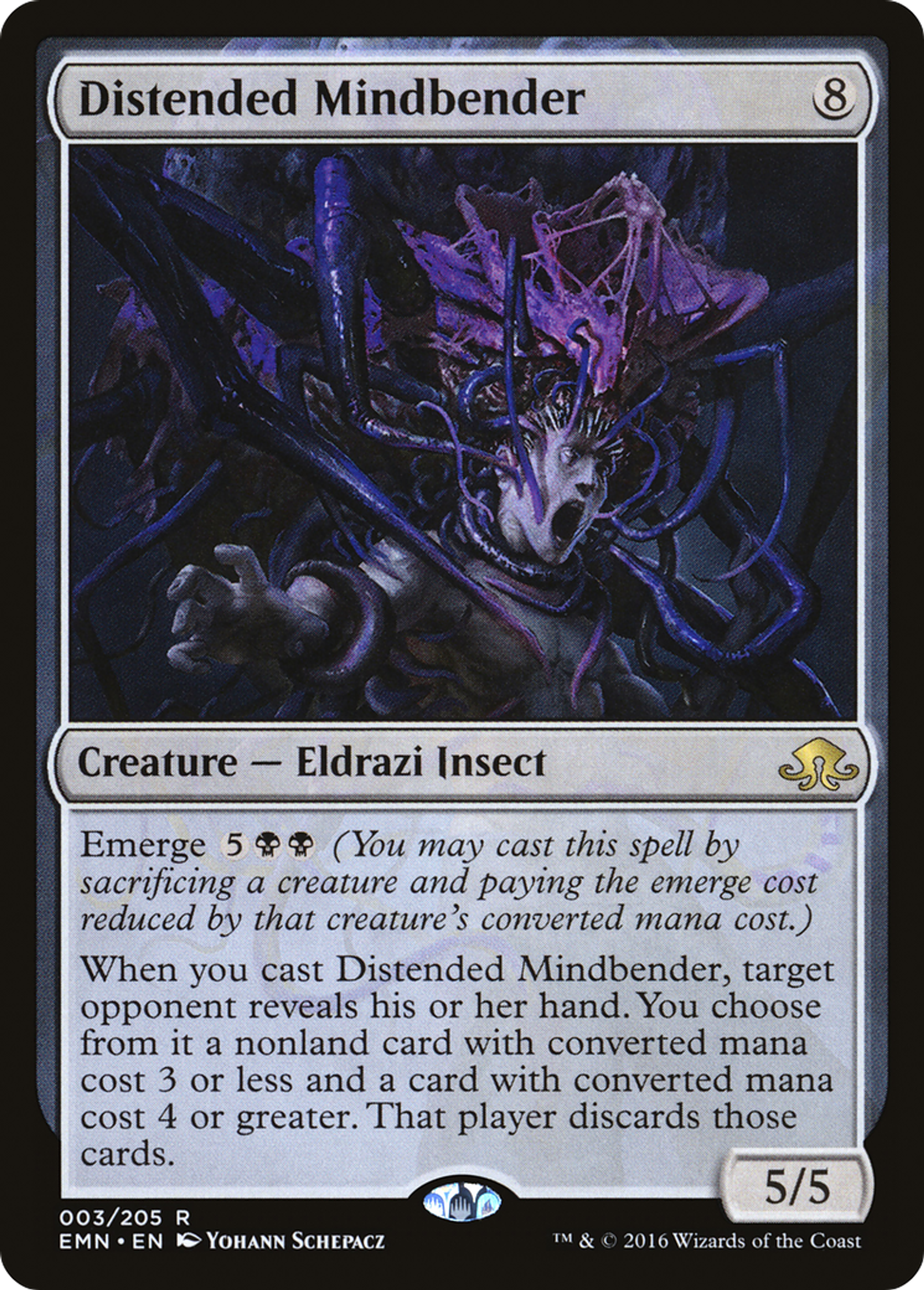 Distended Mindbender — Eldritch Moon — Magic: The Gathering