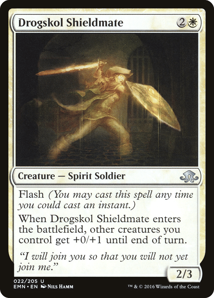 Drogskol Shieldmate — Eldritch Moon — Magic: The Gathering
