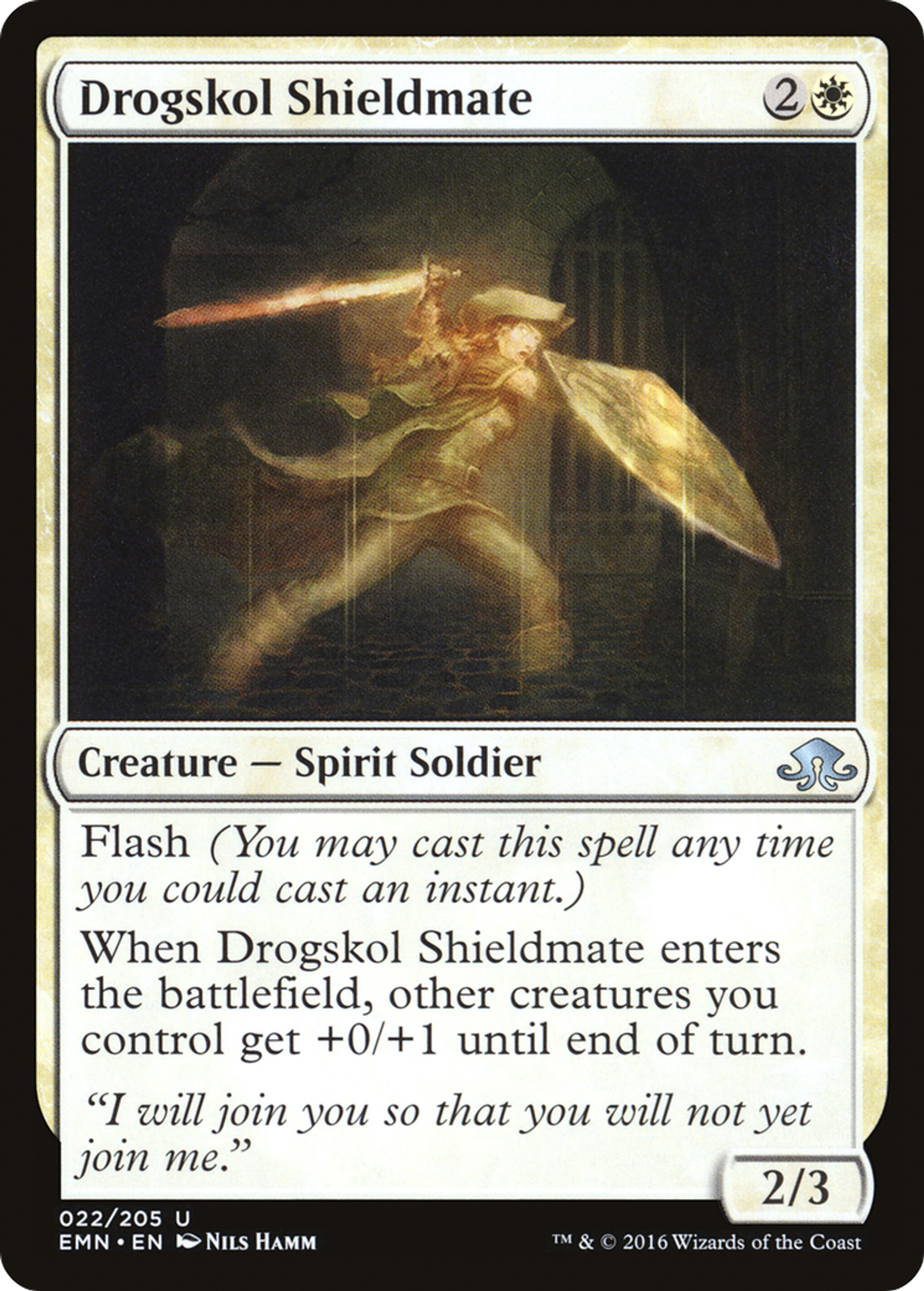 Drogskol Shieldmate — Eldritch Moon — Magic: The Gathering
