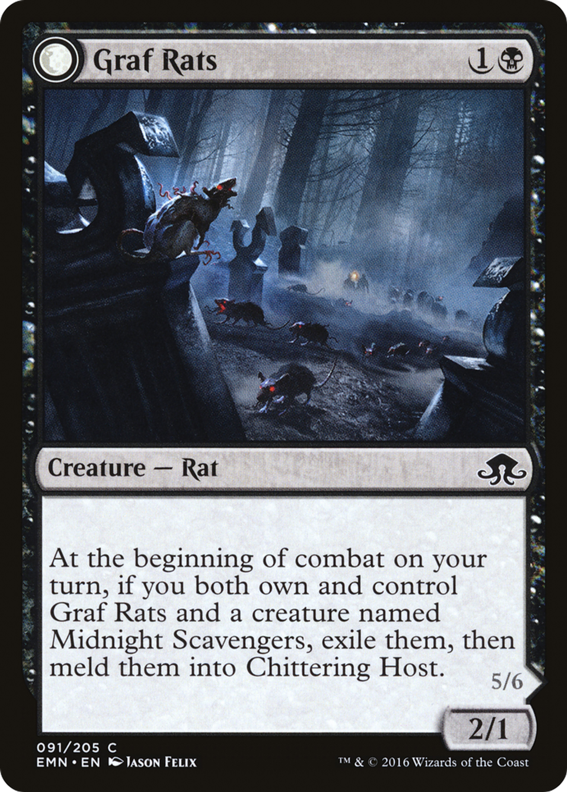 Graf Rats // Chittering Host — Eldritch Moon — Magic: The Gathering