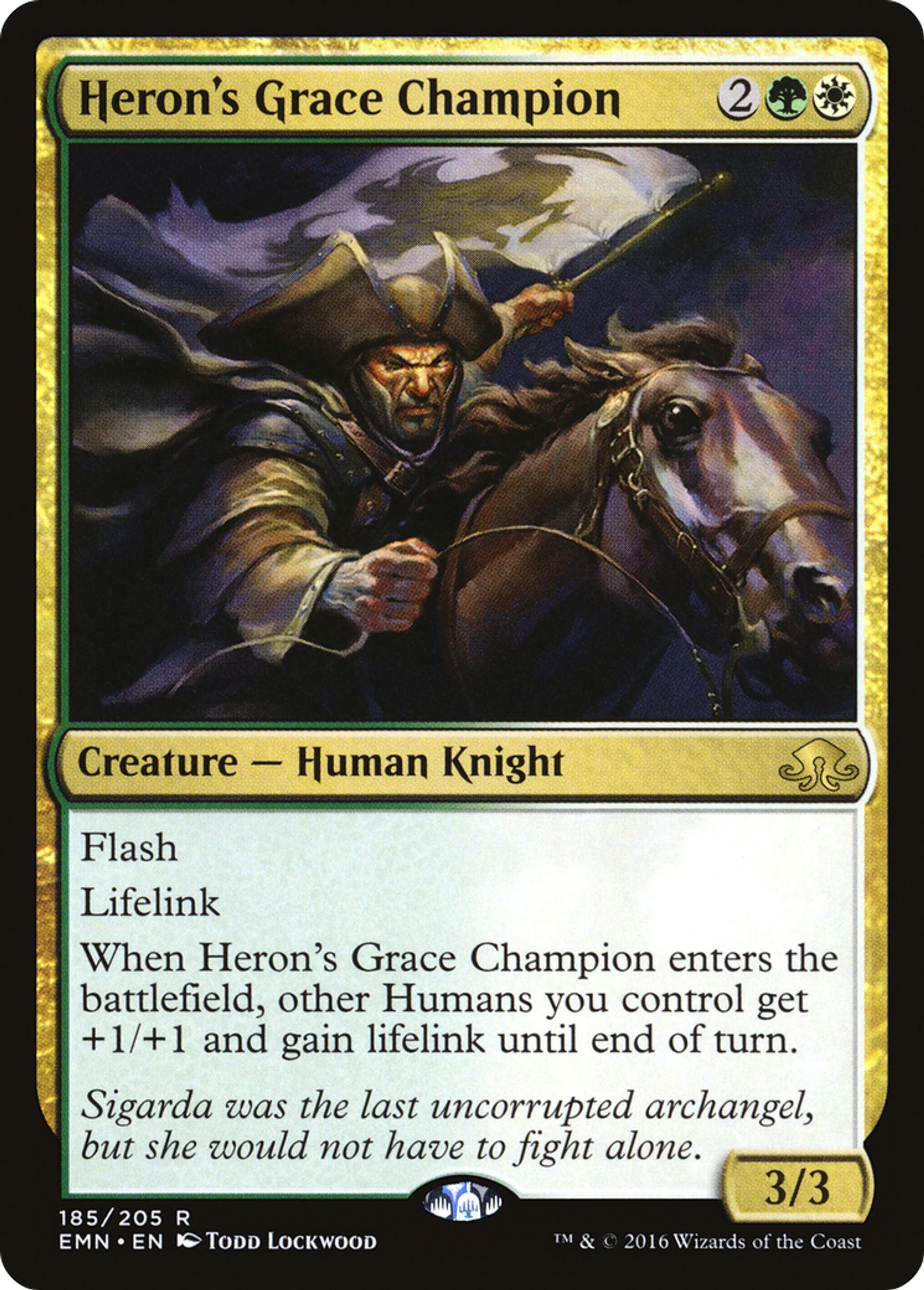 Heron's Grace Champion — Eldritch Moon — Magic: The Gathering