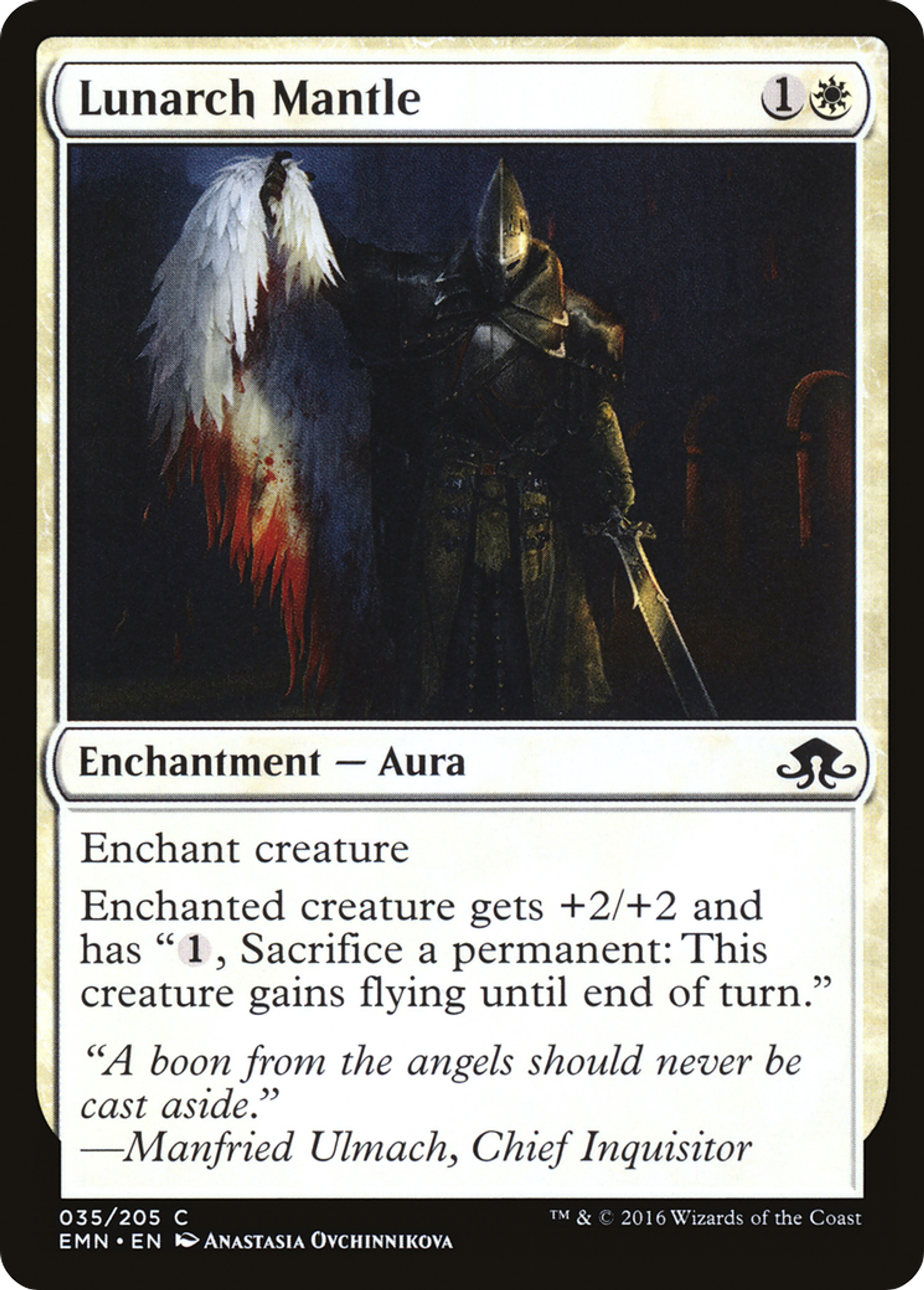 Lunarch Mantle — Eldritch Moon — Magic: The Gathering
