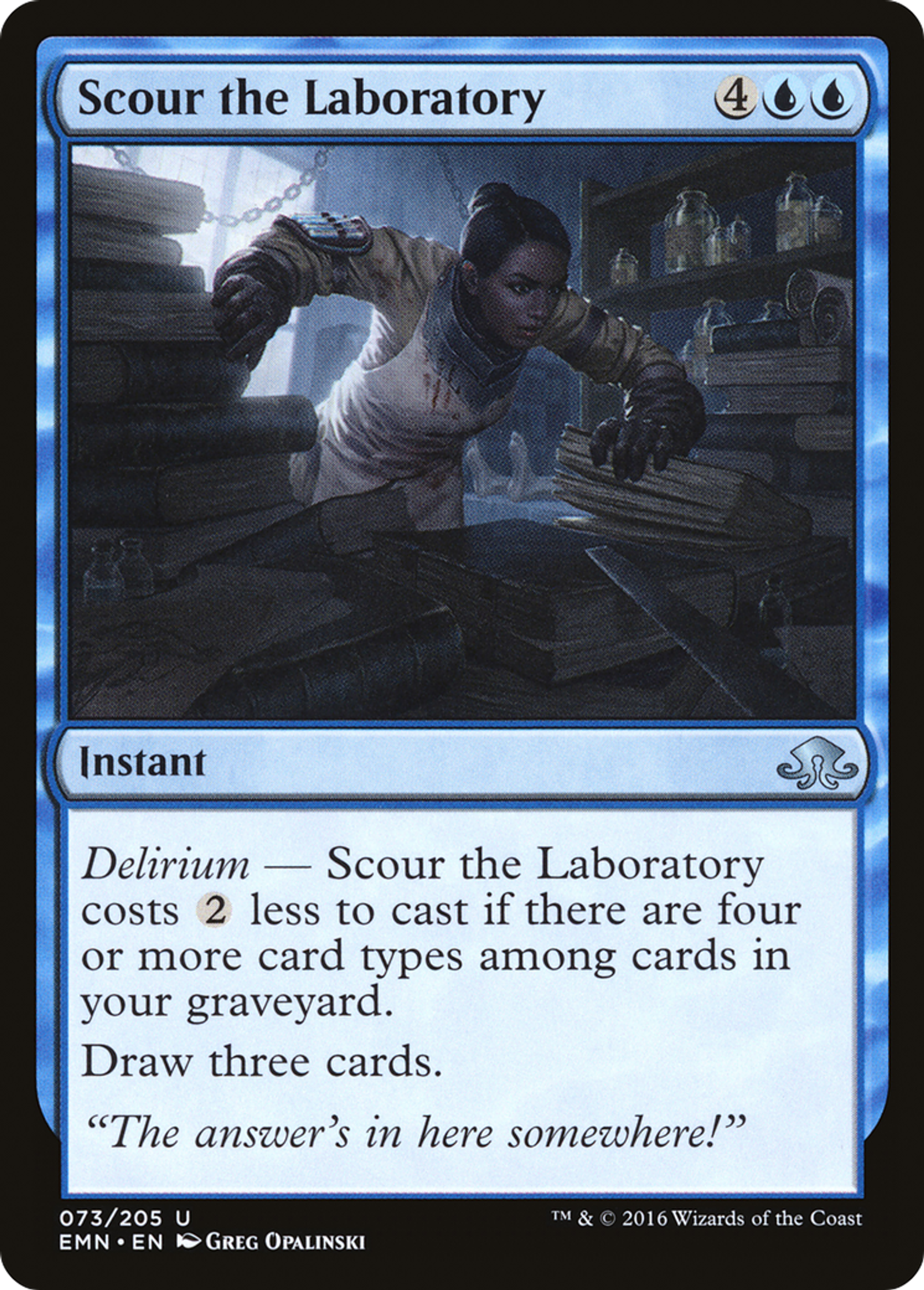Scour the Laboratory — Eldritch Moon — Magic: The Gathering