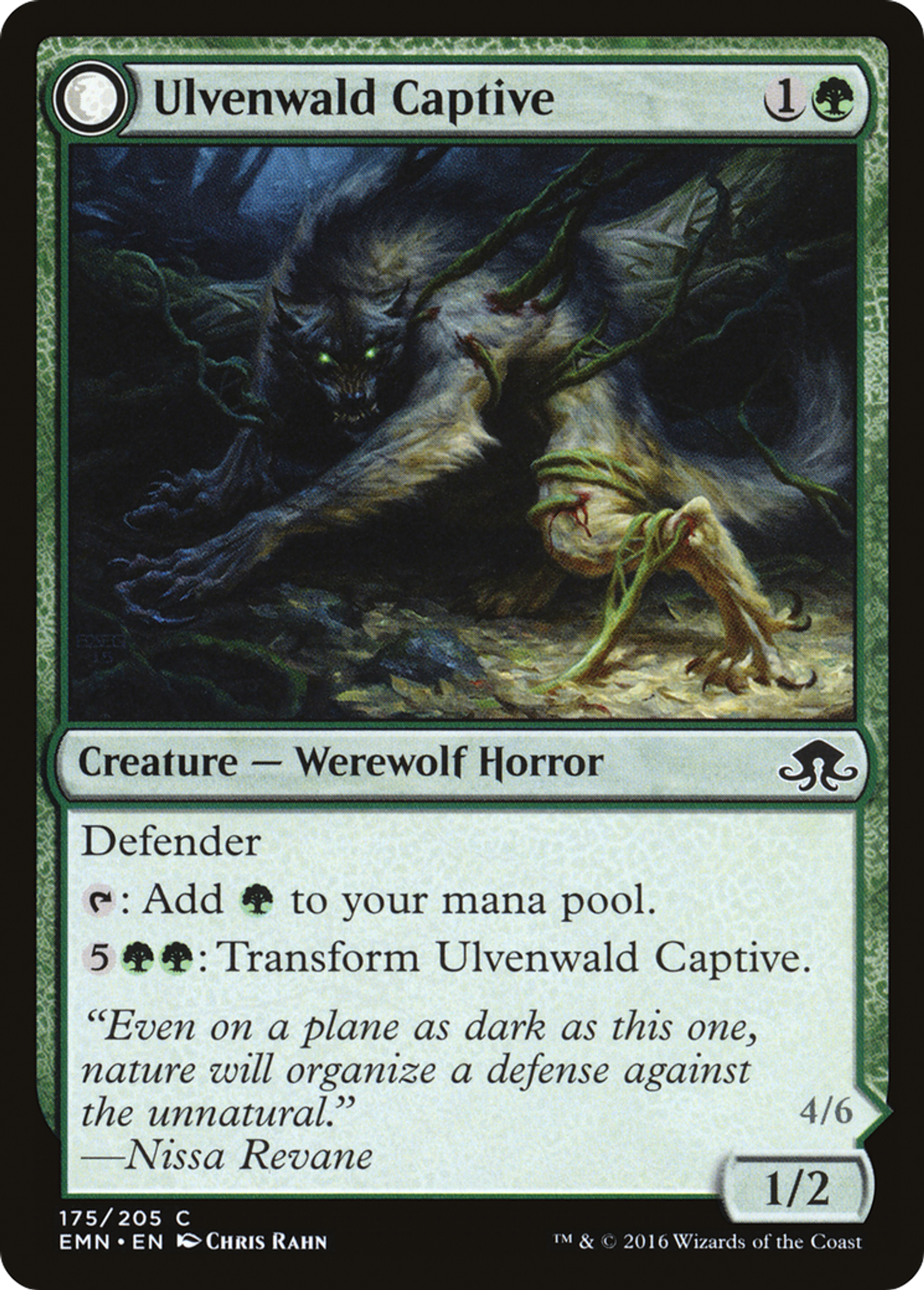 Ulvenwald Captive // Ulvenwald Abomination — Eldritch Moon — Magic: The Gathering