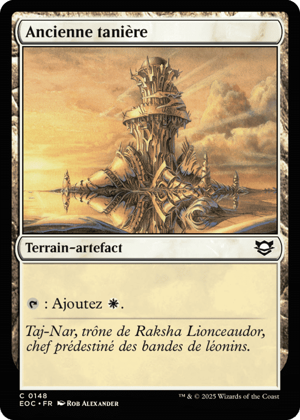 Ancienne tanière — Edge of Eternities Commander — Magic: The Gathering