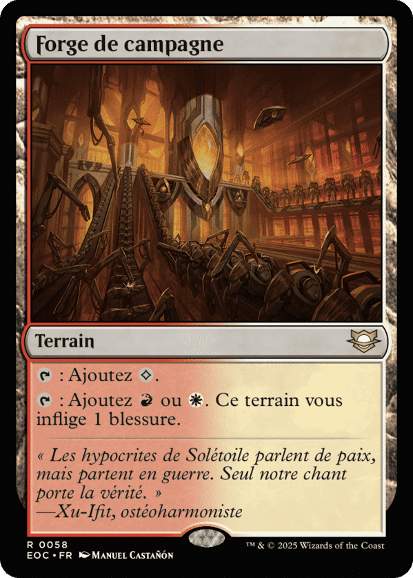 Forge de campagne — Edge of Eternities Commander — Magic: The Gathering