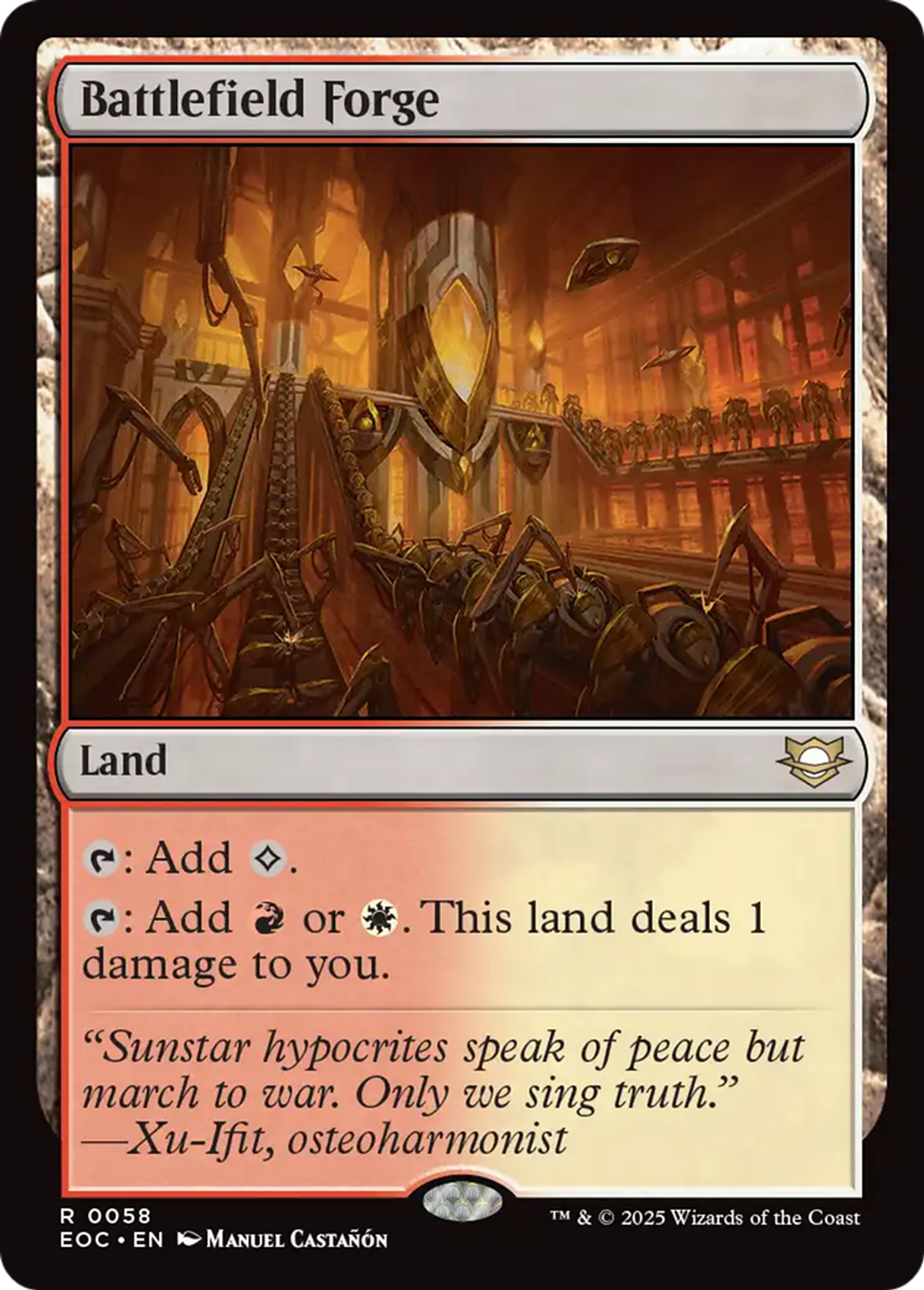 Battlefield Forge — Edge of Eternities Commander — Magic: The Gathering