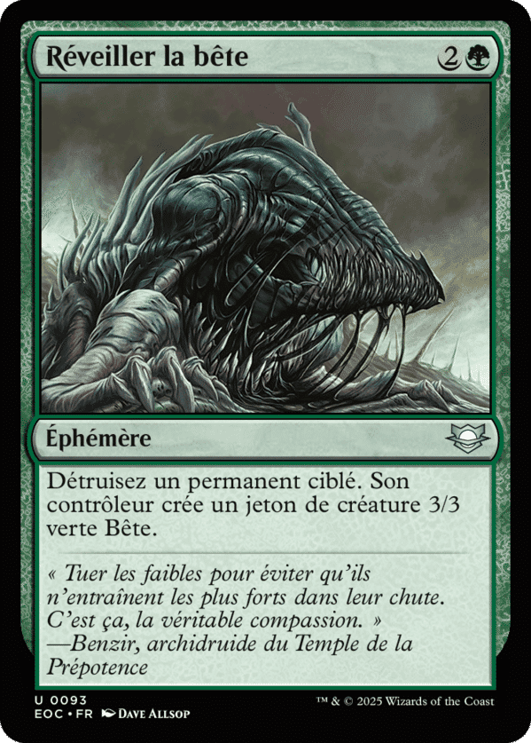 Réveiller la bête — Edge of Eternities Commander — Magic: The Gathering