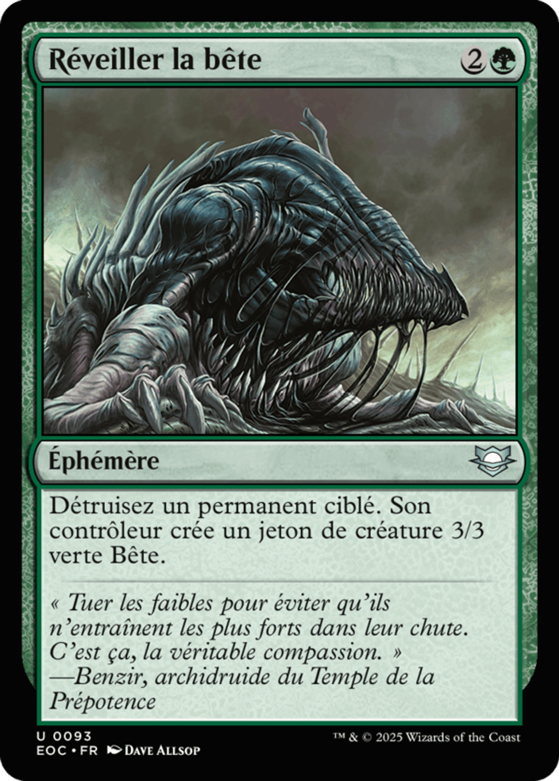 Réveiller la bête — Edge of Eternities Commander — Magic: The Gathering