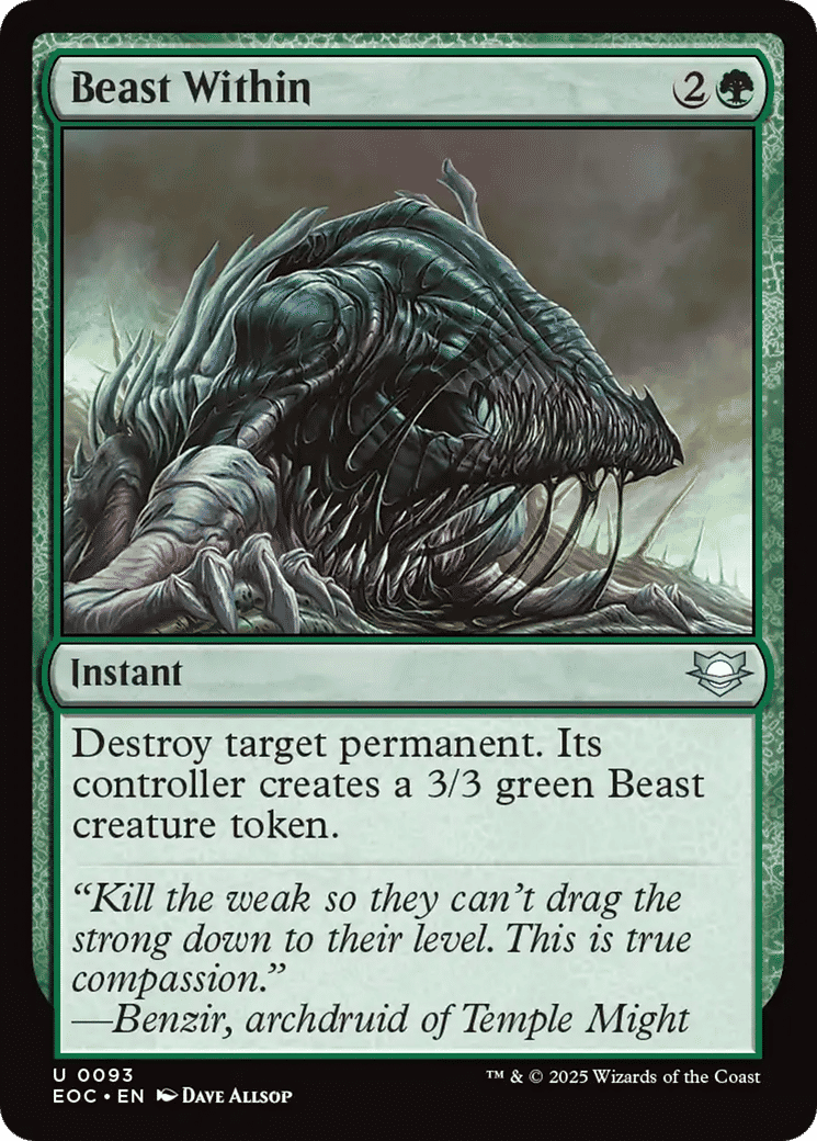 Beast Within — Edge of Eternities Commander — Magic: The Gathering