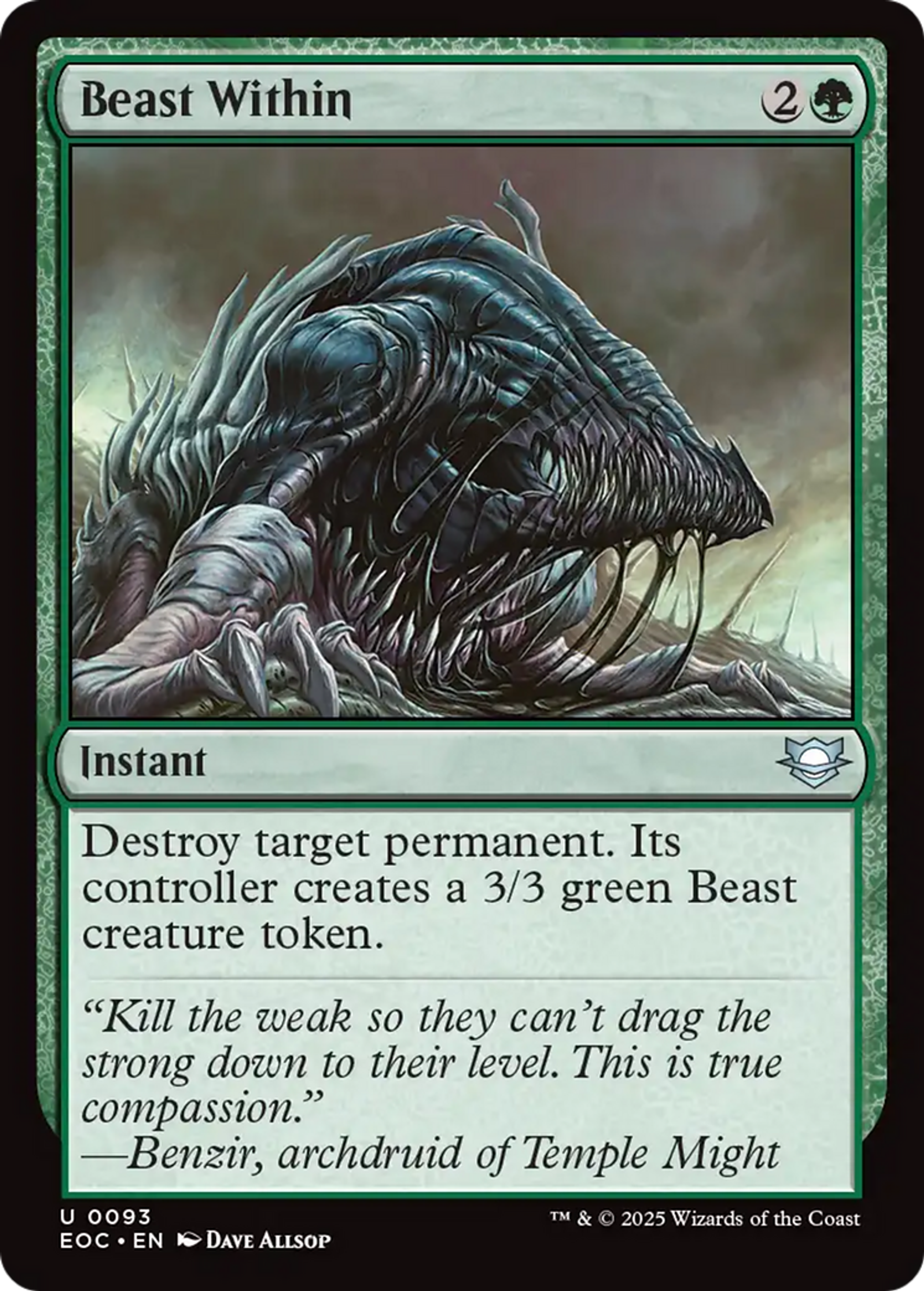 Beast Within — Edge of Eternities Commander — Magic: The Gathering