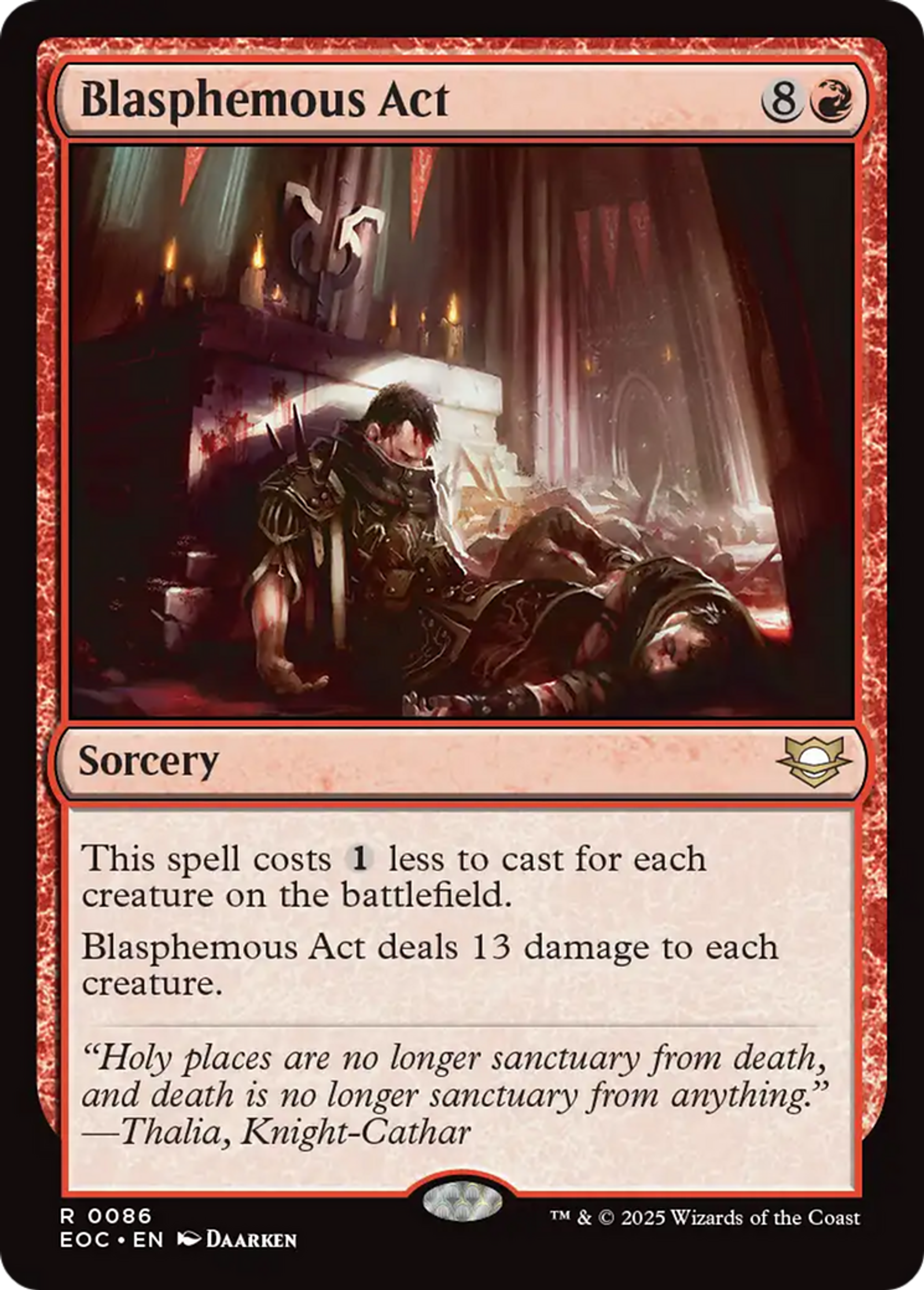 Blasphemous Act — Edge of Eternities Commander — Magic: The Gathering