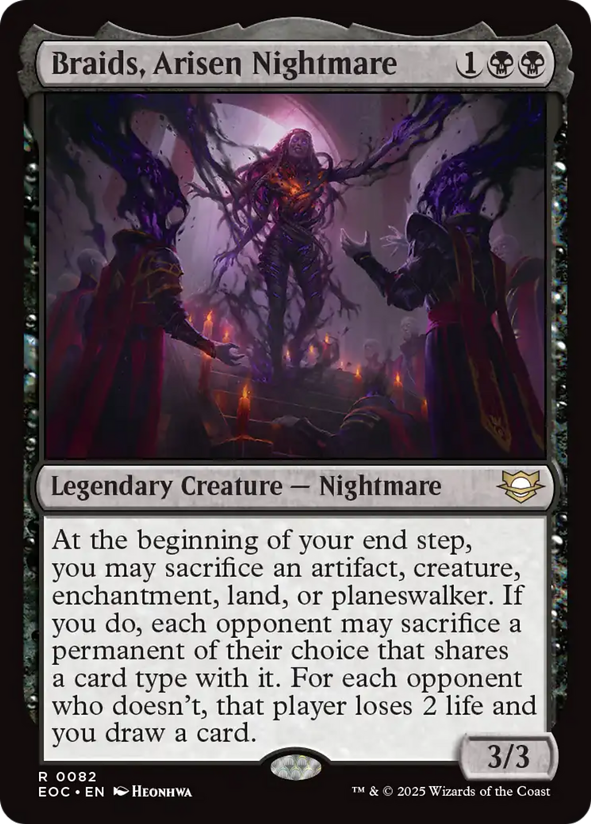 Braids, Arisen Nightmare — Edge of Eternities Commander — Magic: The Gathering
