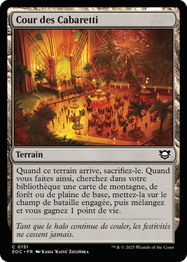 Cour des Cabaretti — Edge of Eternities Commander — Magic: The Gathering