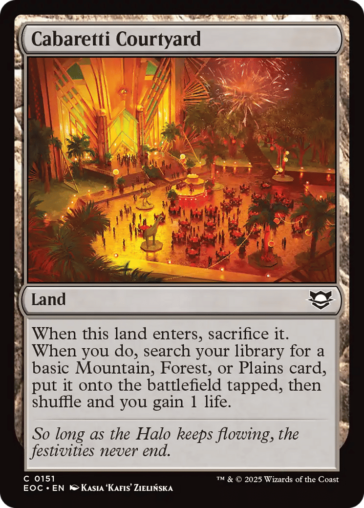 Cabaretti Courtyard — Edge of Eternities Commander — Magic: The Gathering