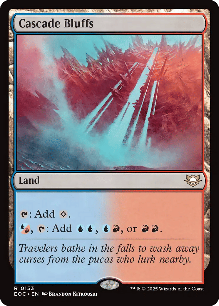 Cascade Bluffs — Edge of Eternities Commander — Magic: The Gathering