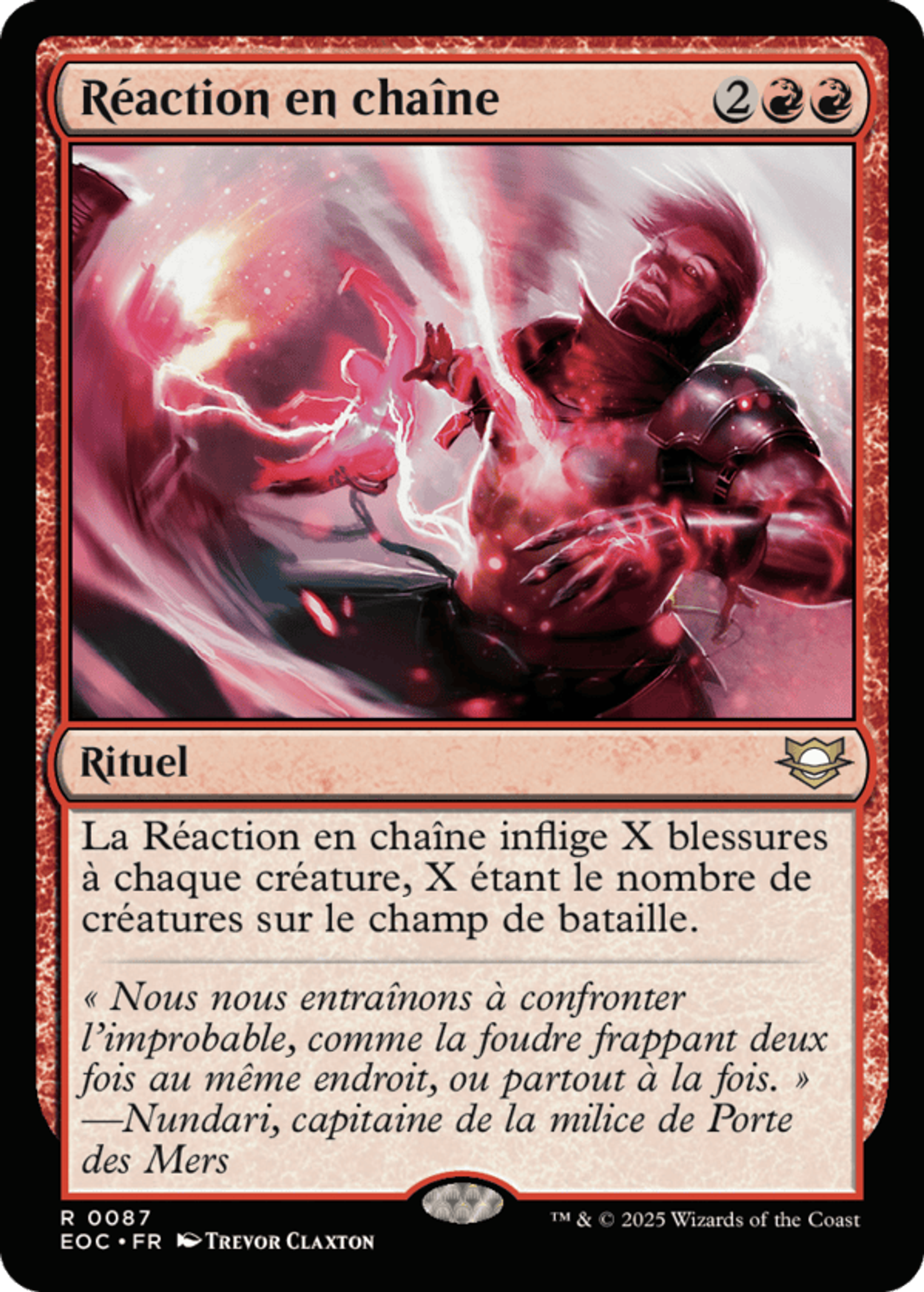 Réaction en chaîne — Edge of Eternities Commander — Magic: The Gathering