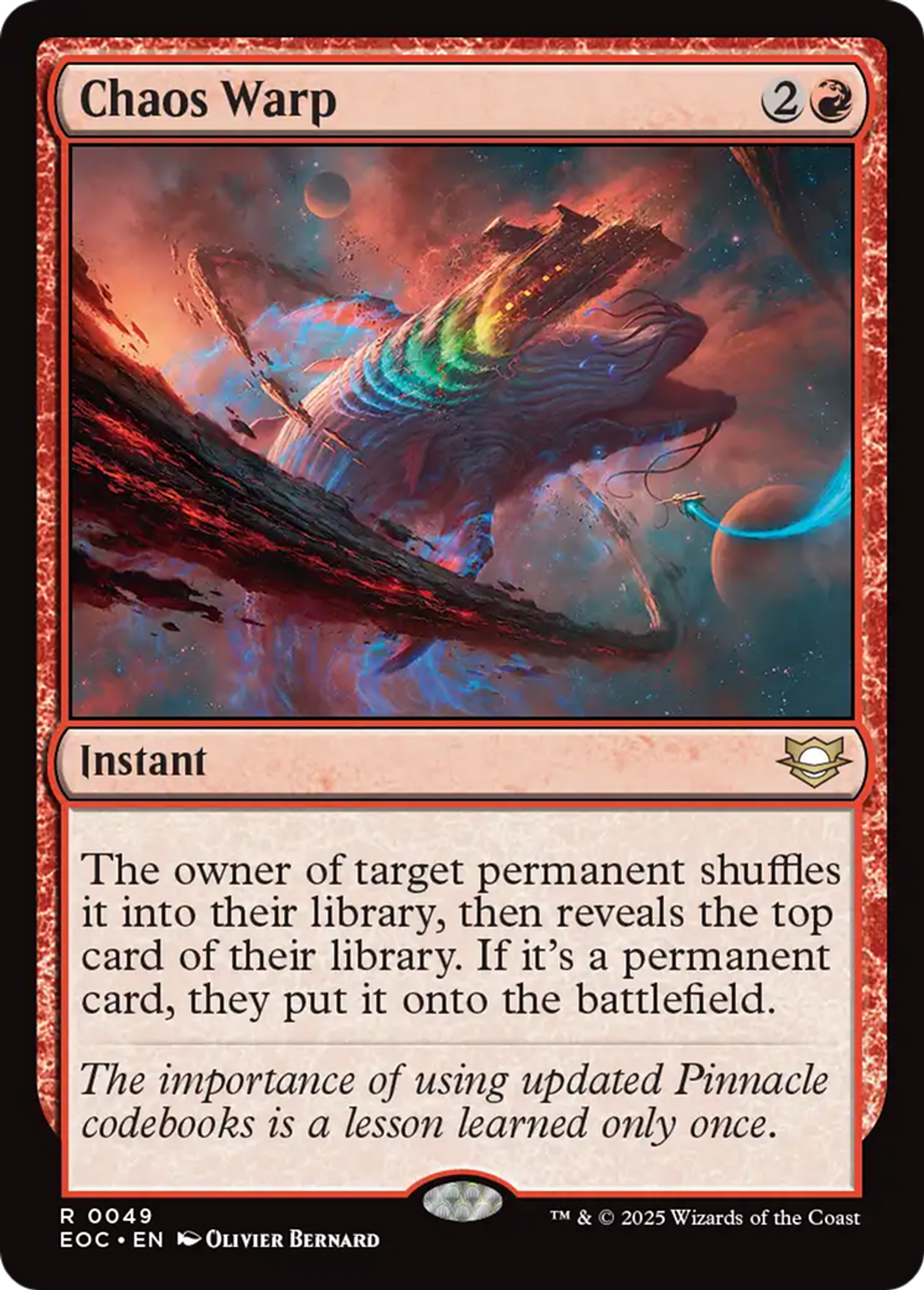 Chaos Warp — Edge of Eternities Commander — Magic: The Gathering