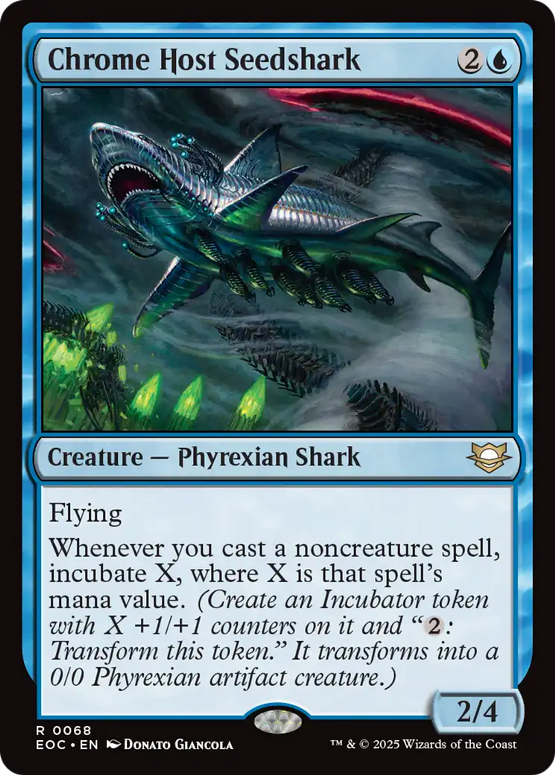 Chrome Host Seedshark — Edge of Eternities Commander — Magic: The Gathering