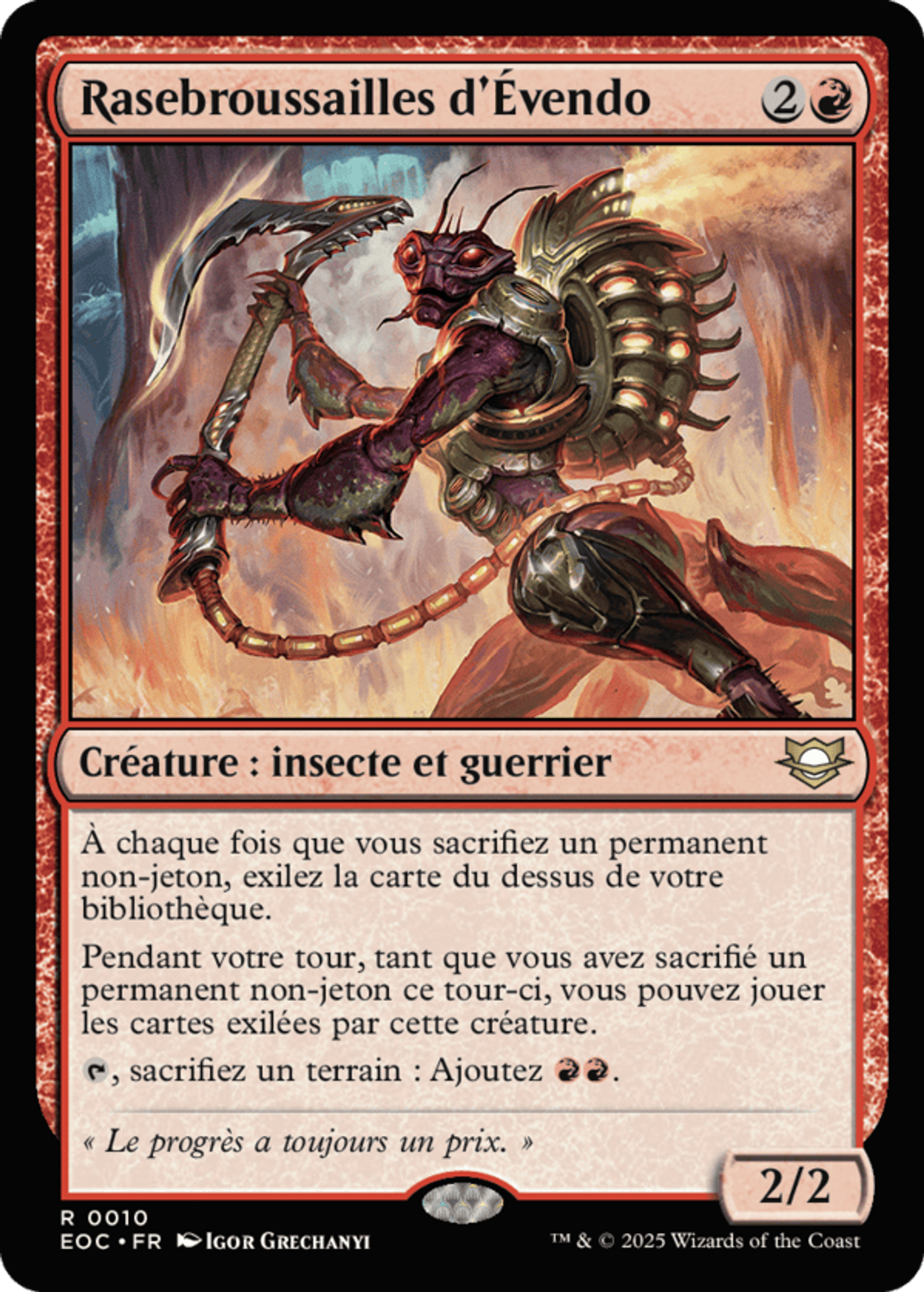 Rasebroussailles d'Évendo — Edge of Eternities Commander — Magic: The Gathering